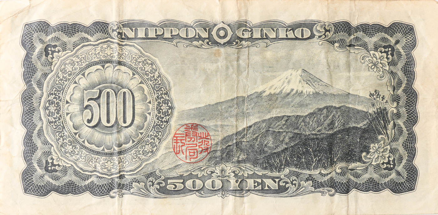 Group of 7 Foreign Currency Notes From China and Japan