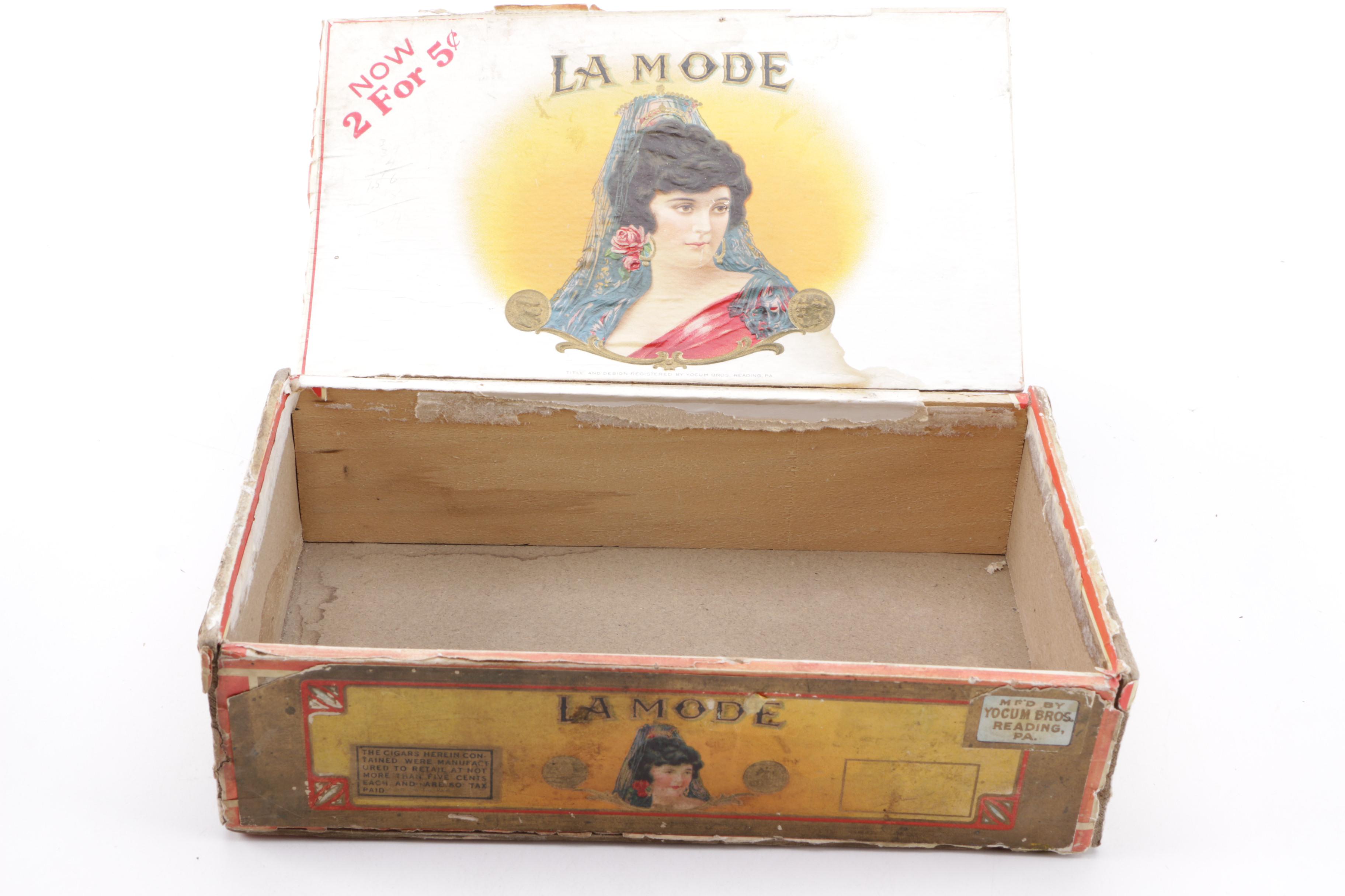 Collection of Vintage Cigar Boxes