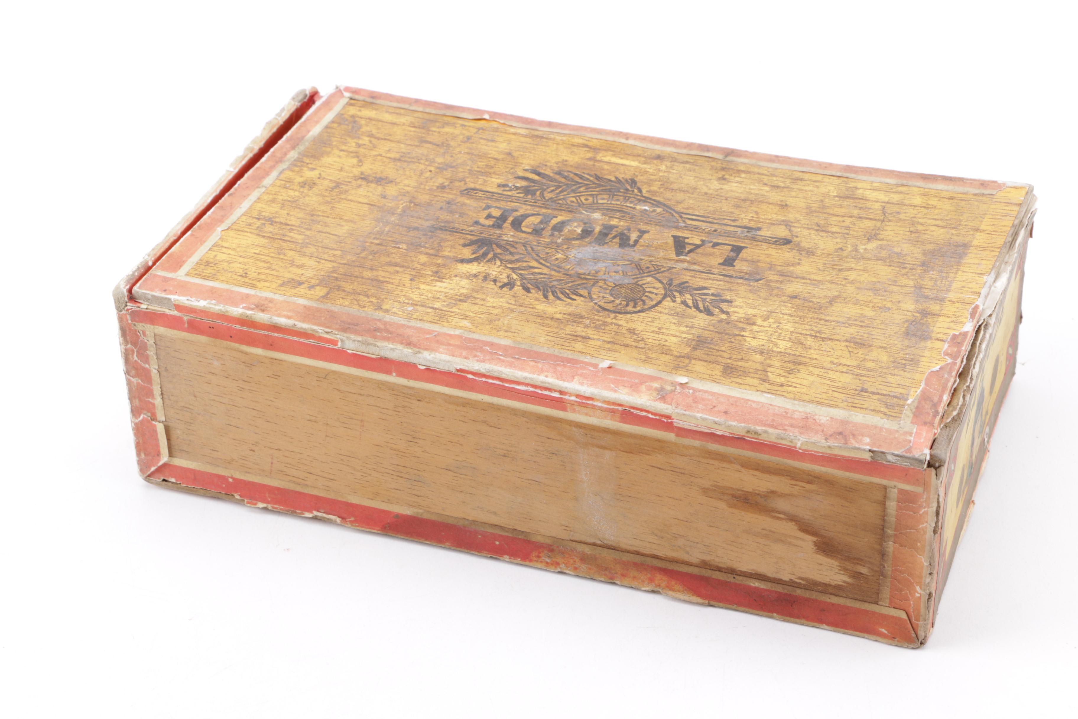 Collection of Vintage Cigar Boxes