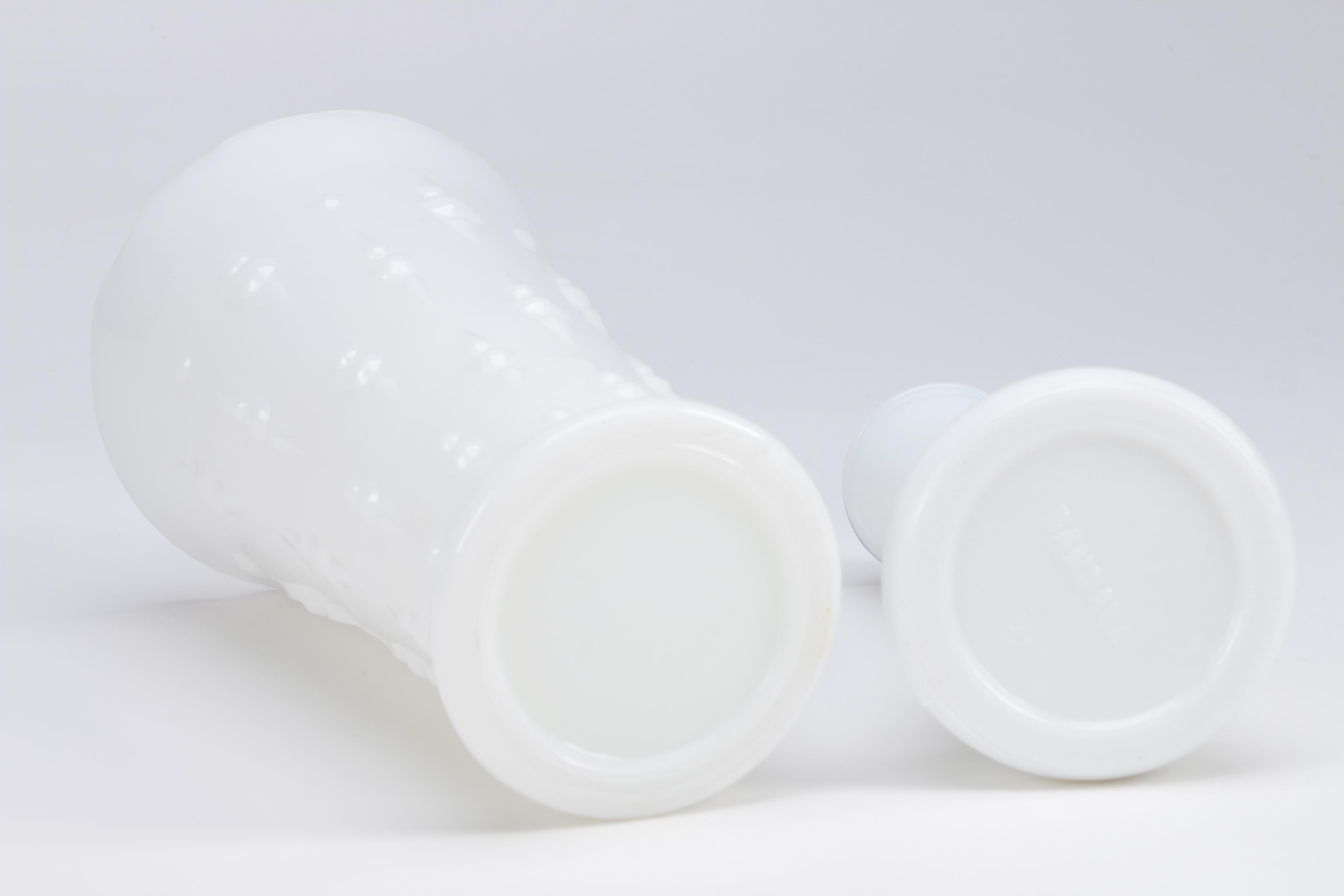 Pair of Milk Glass Vases including Randall
