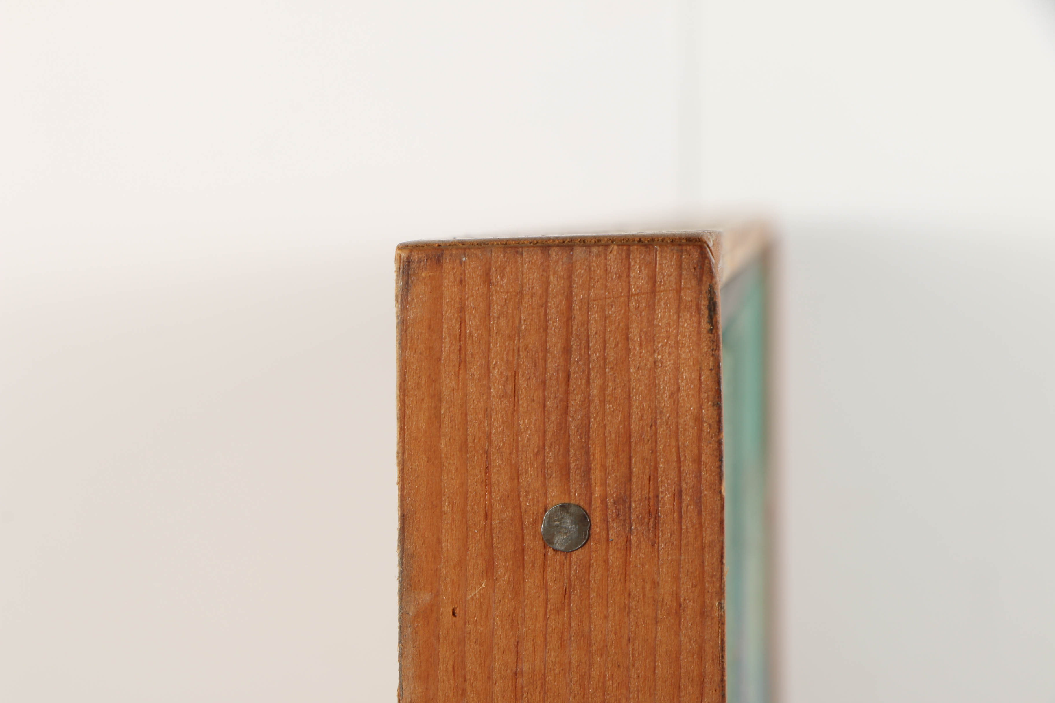 Attributed to Monica Bain Oil Painting on Canvas of Abstract Composition