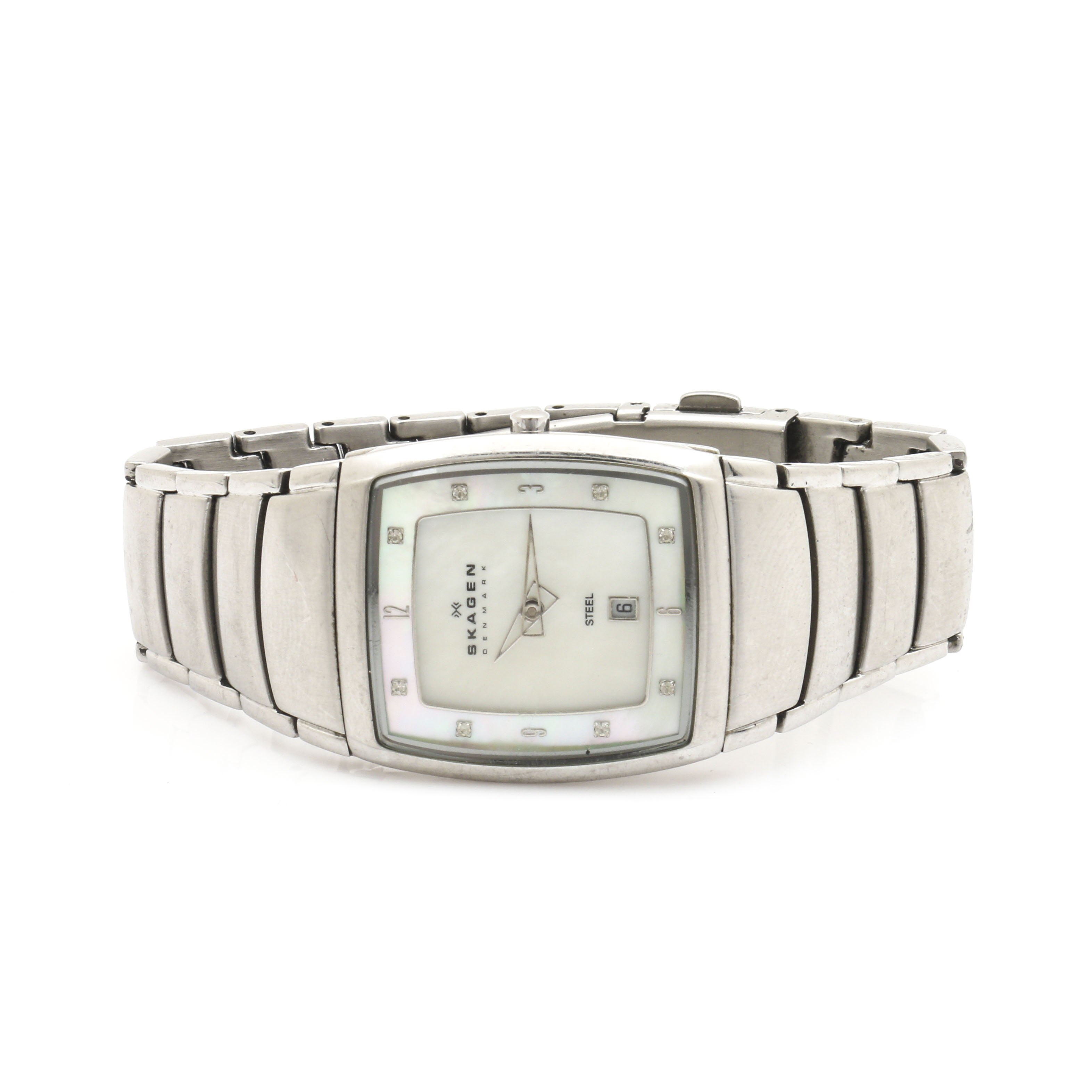 Skagen Stainless Steel Mother of Pearl Watch