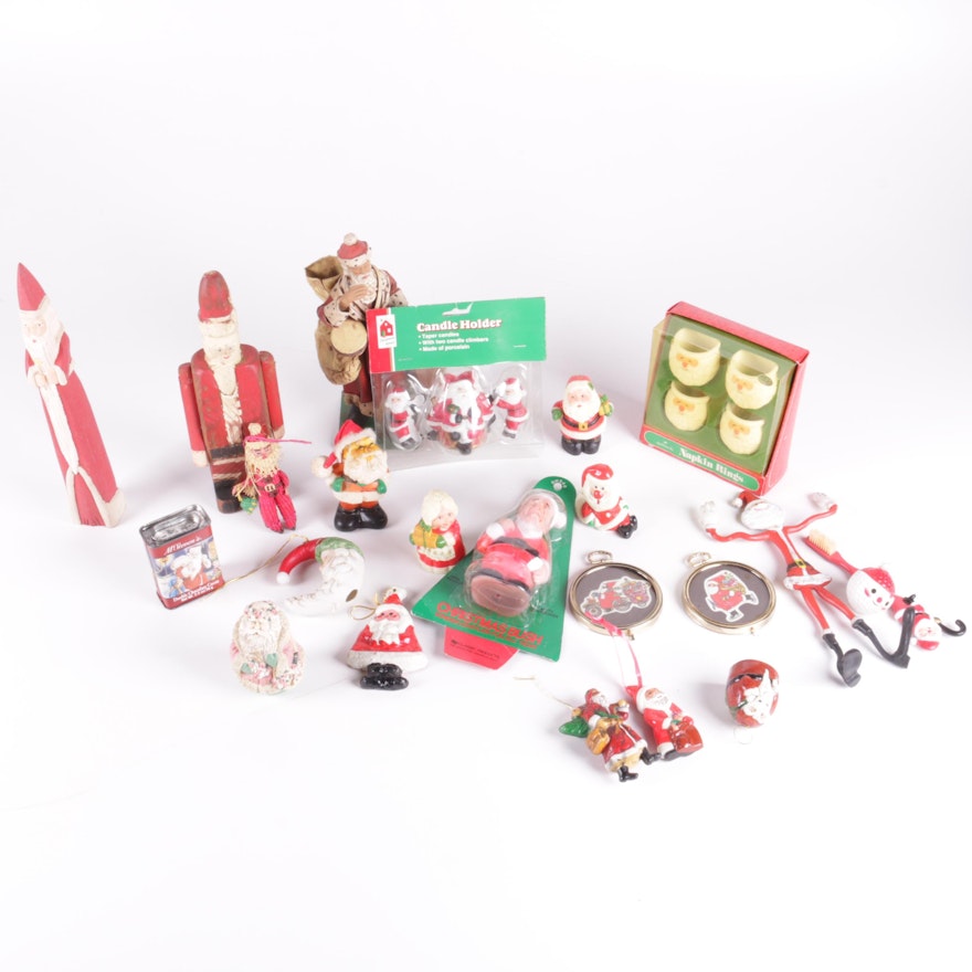 Assorted Santa Claus Decor