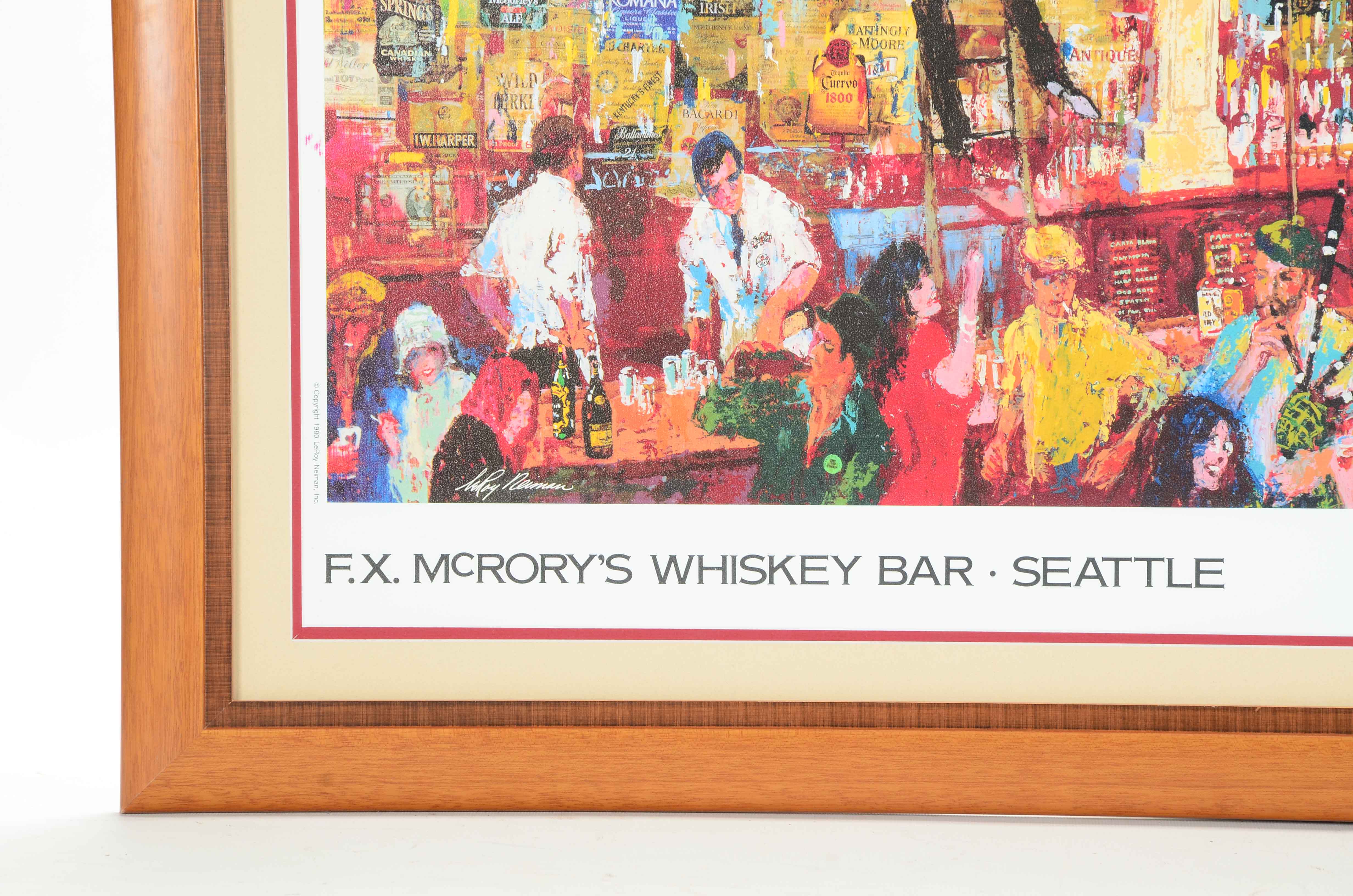 Offset Lithograph after Leroy Neiman "F.X. McRory's Whiskey Bar"