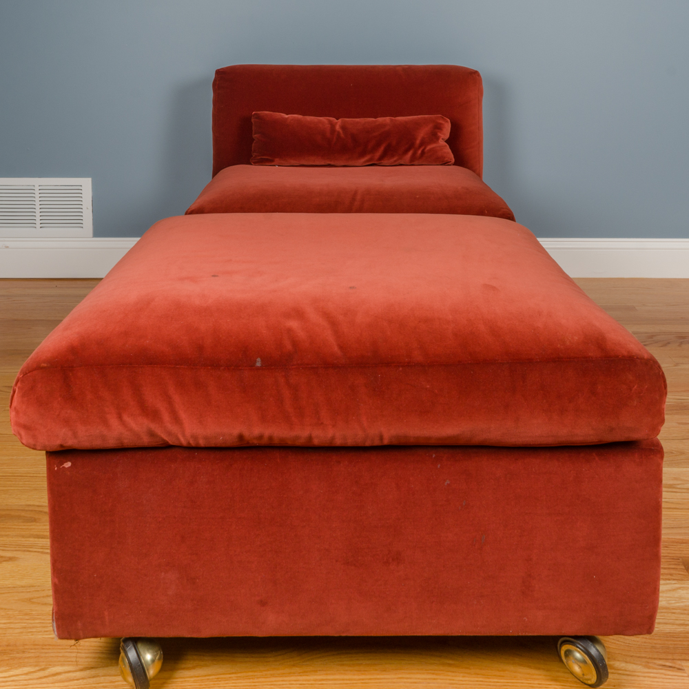 Modern Style Occasional Chair with Ottoman