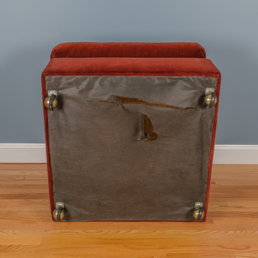 Modern Style Occasional Chair with Ottoman