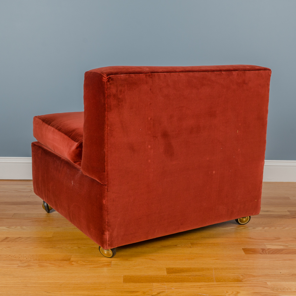 Modern Style Occasional Chair with Ottoman