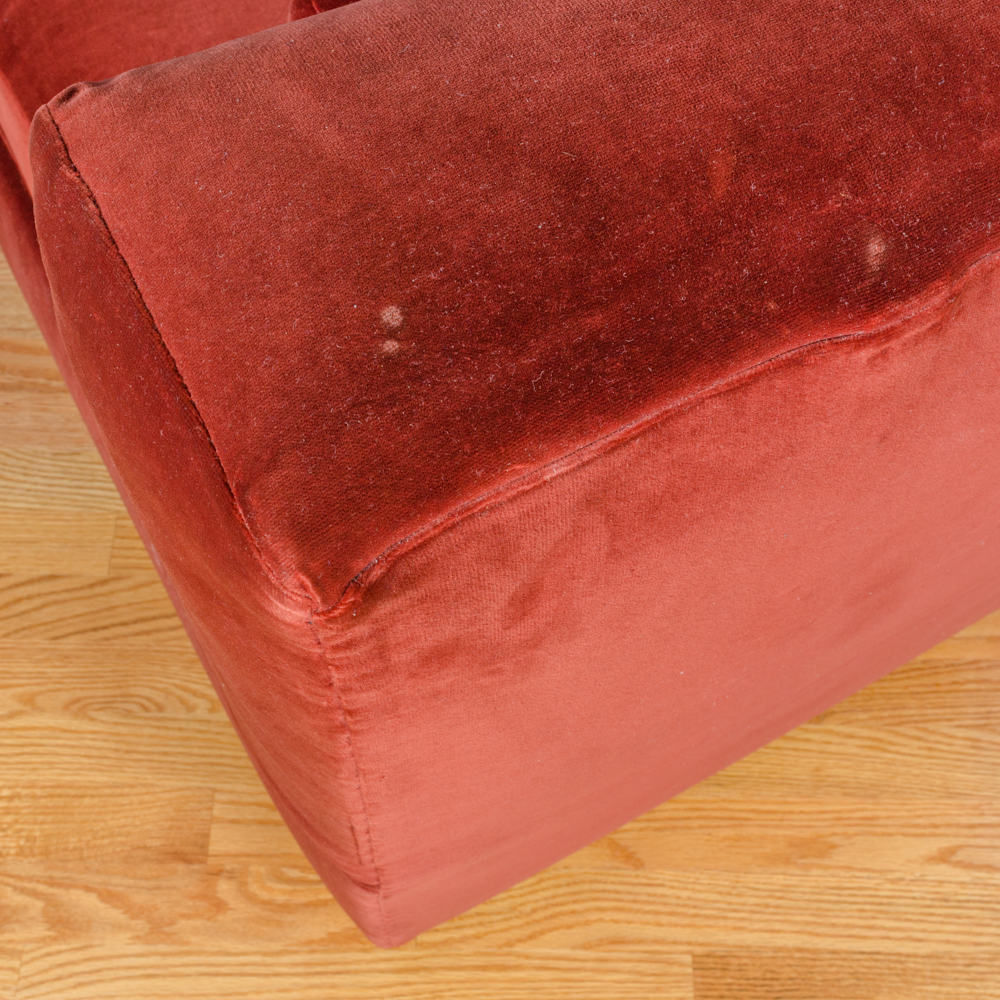 Modern Style Occasional Chair with Ottoman