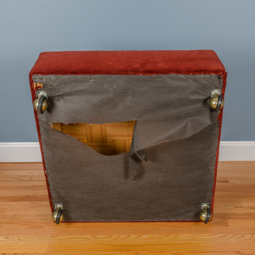 Modern Style Occasional Chair with Ottoman