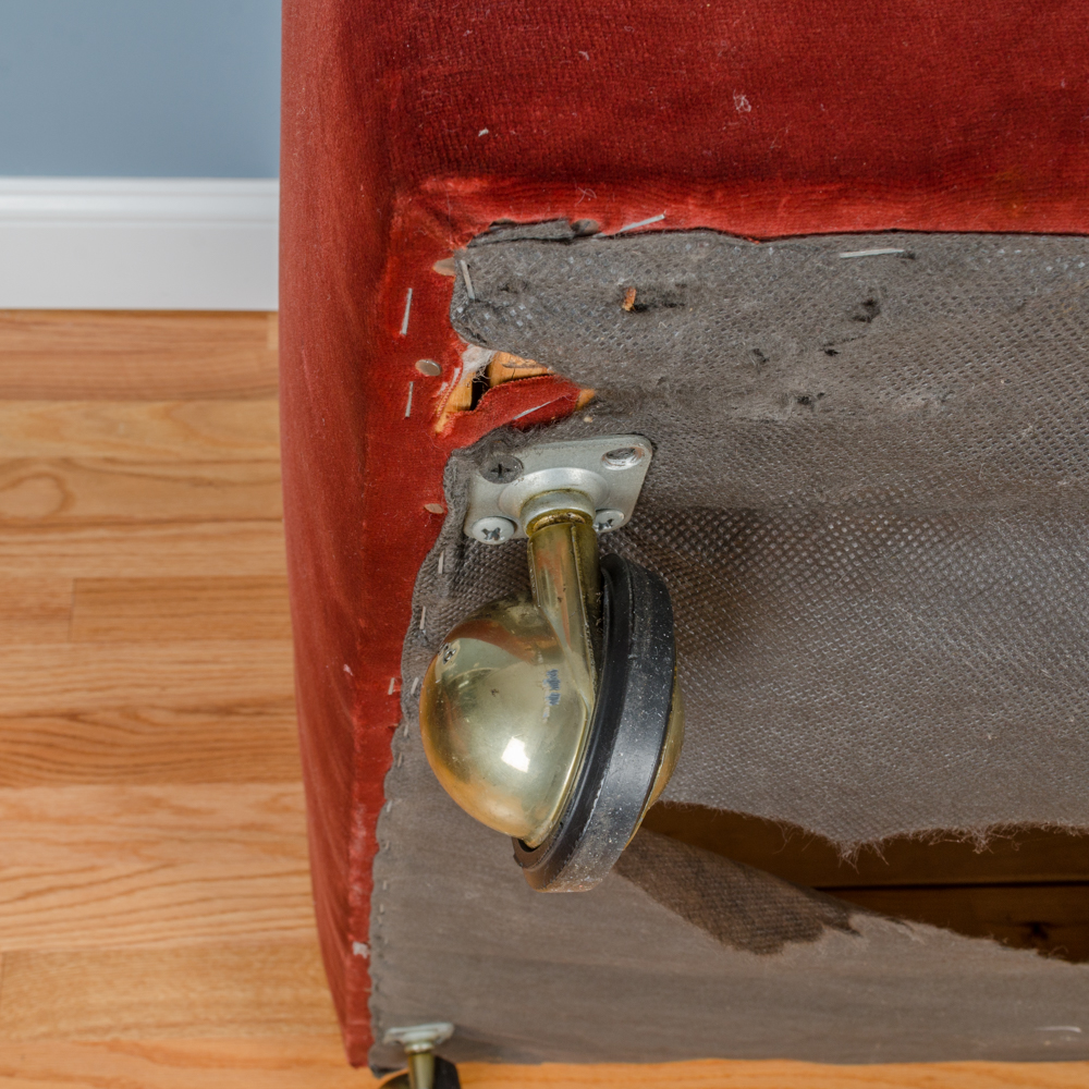 Modern Style Occasional Chair with Ottoman