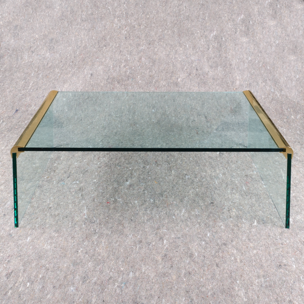 Vintage Glass Coffee Table