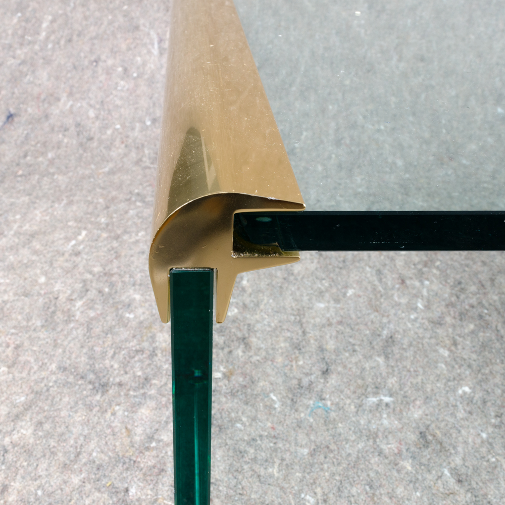 Vintage Glass Coffee Table