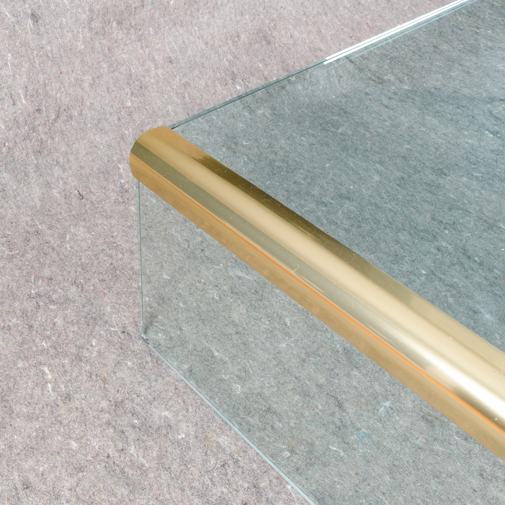 Vintage Glass Coffee Table