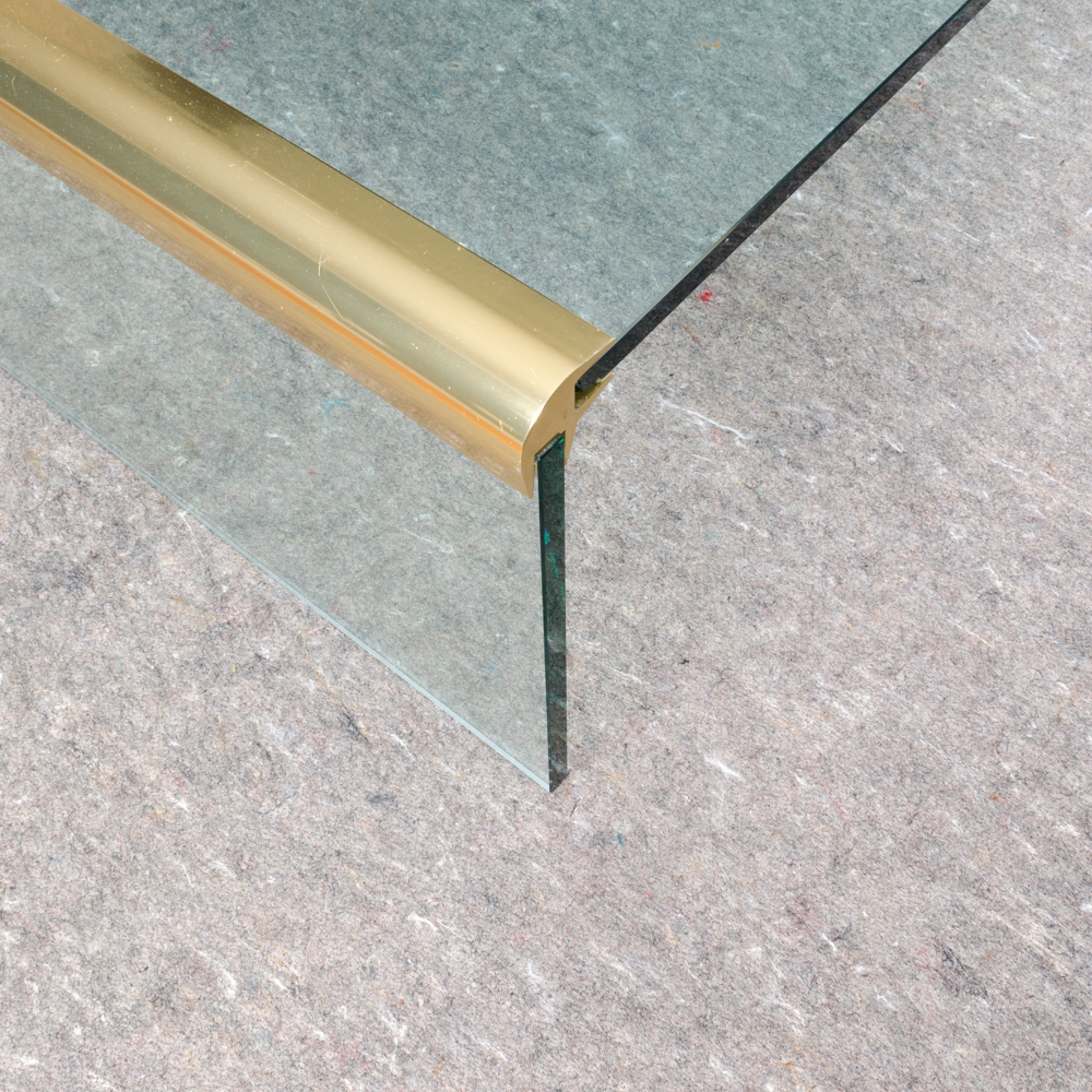 Vintage Glass Coffee Table