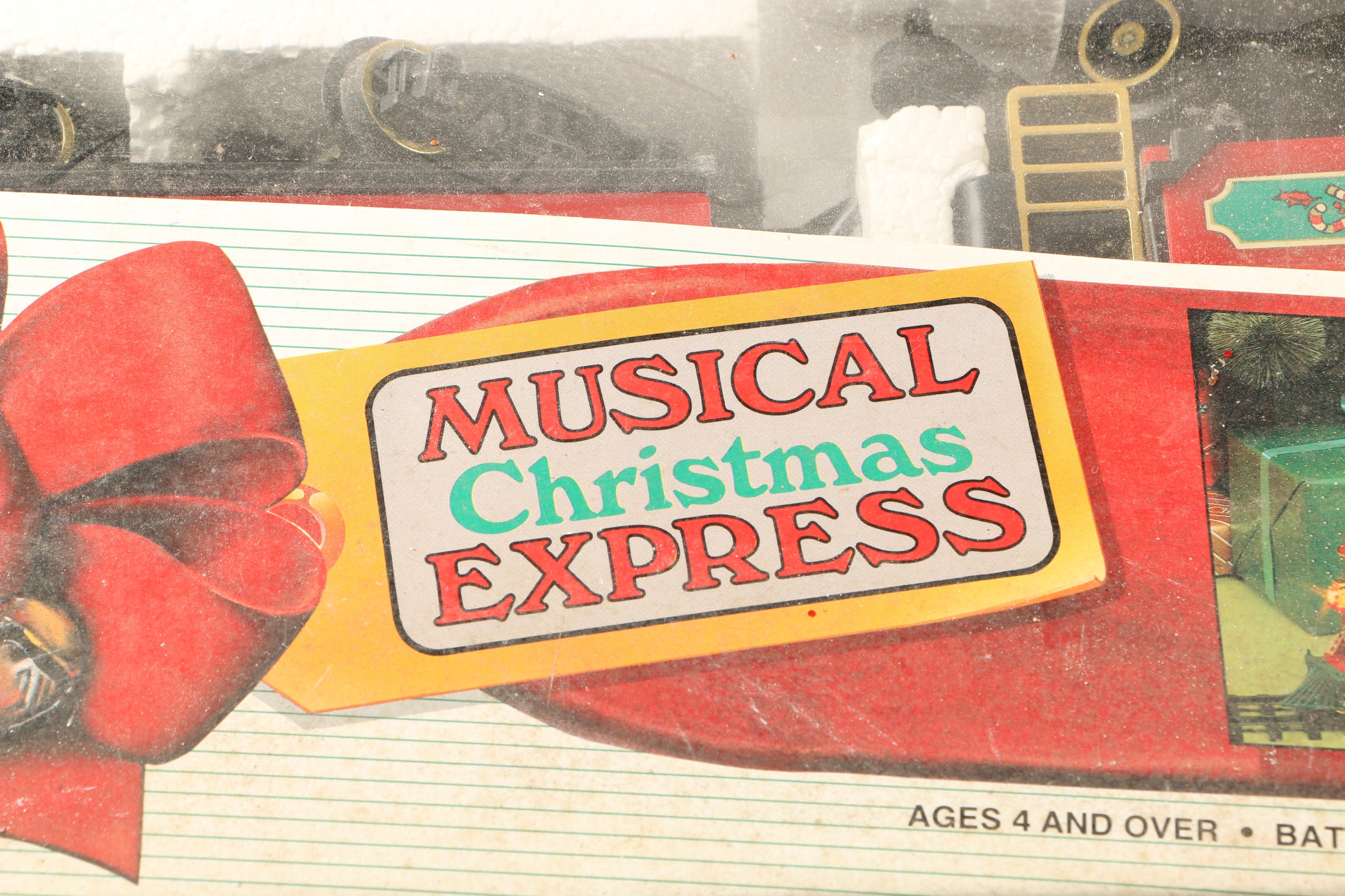 1990 New Bright "Musical Christmas Express" Train Set