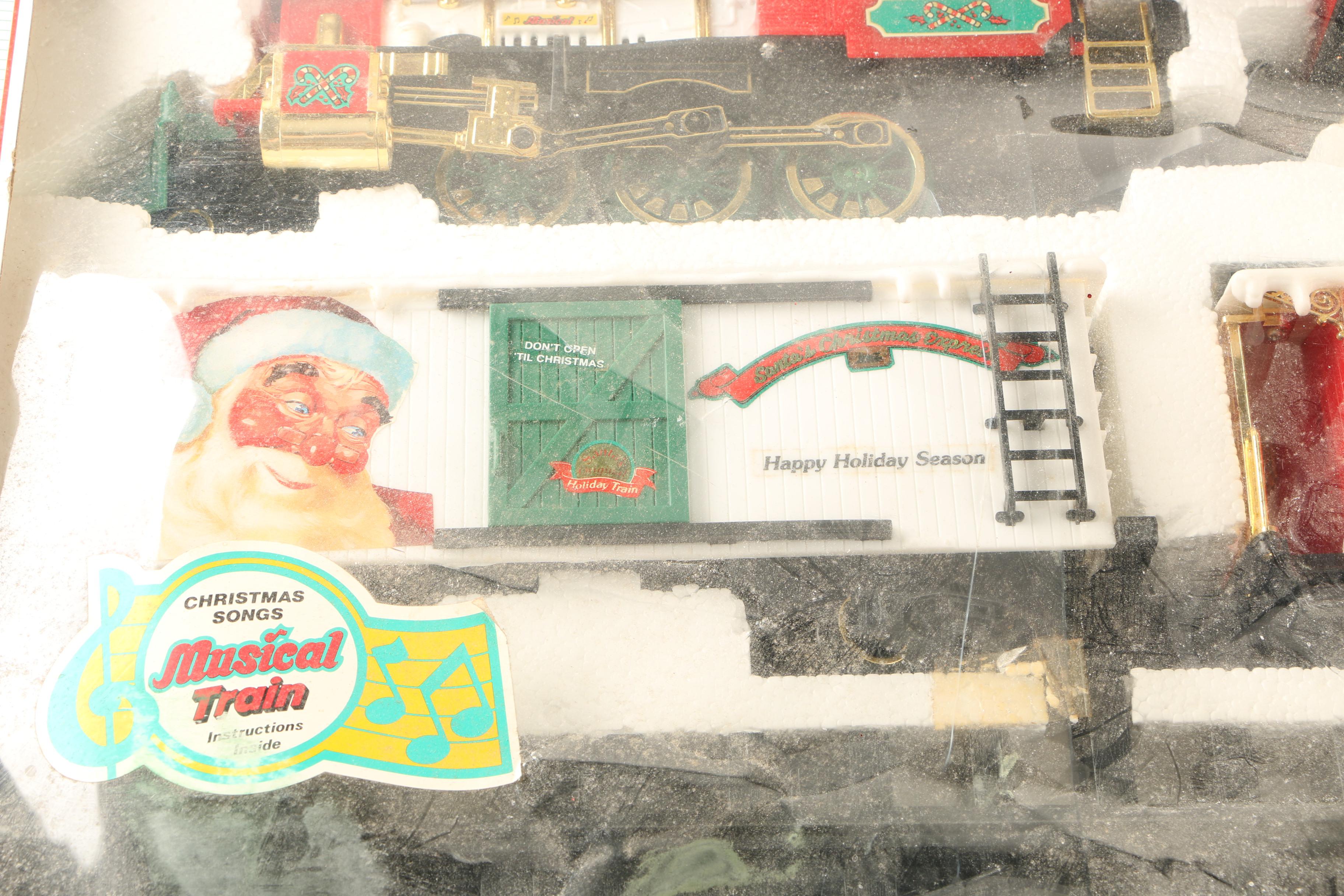 1990 New Bright "Musical Christmas Express" Train Set
