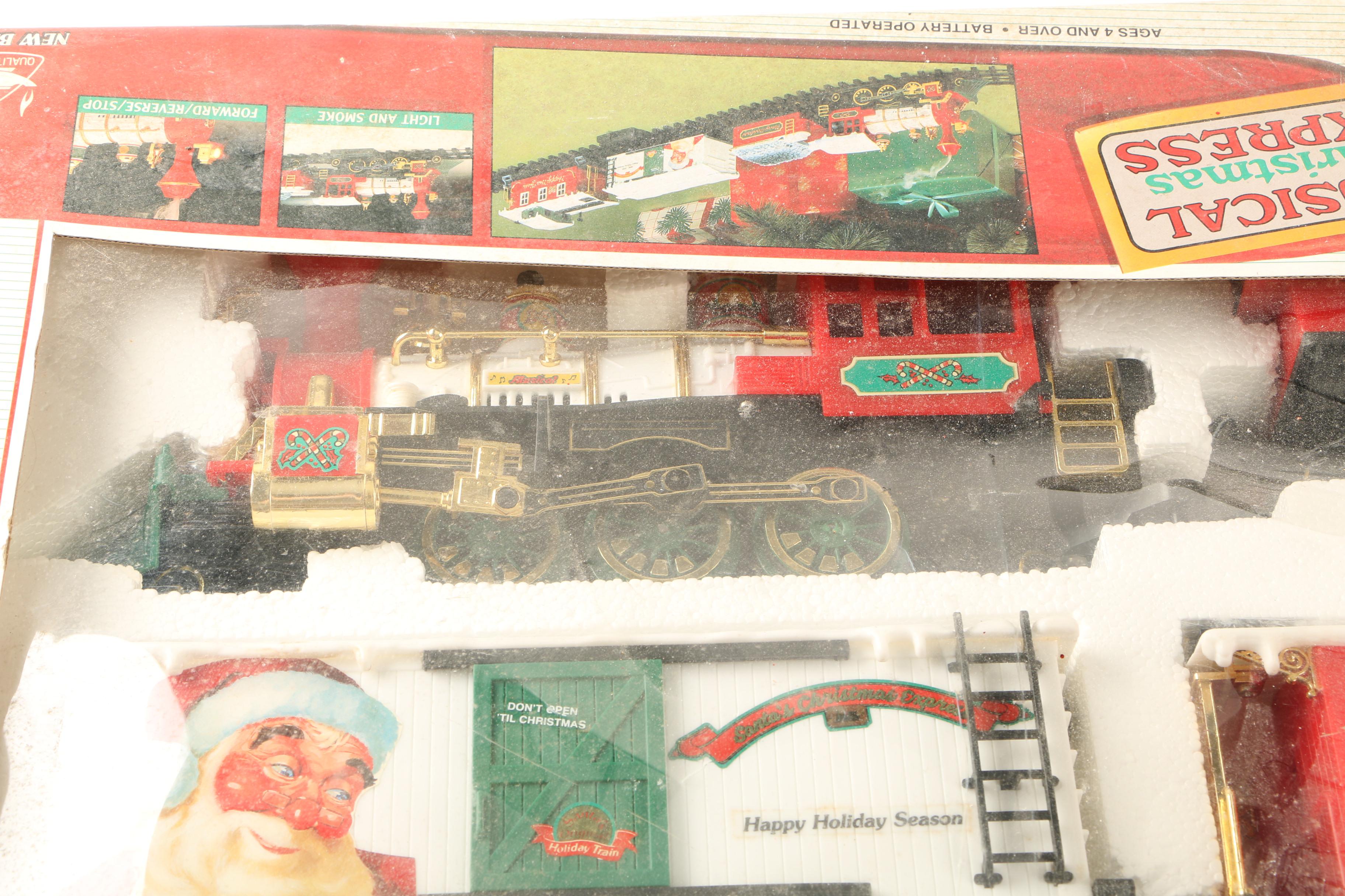 1990 New Bright "Musical Christmas Express" Train Set