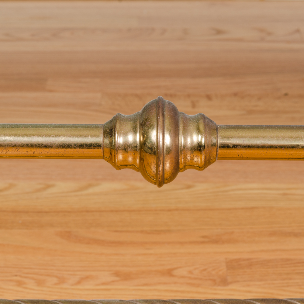 Glass Topped Brass Coffee Table