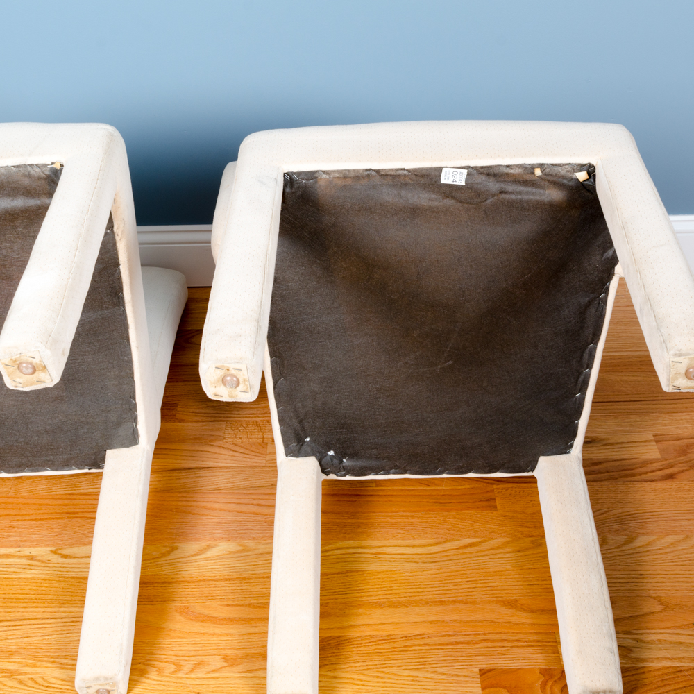 Set of Four Upholstered Parson's Style Chairs