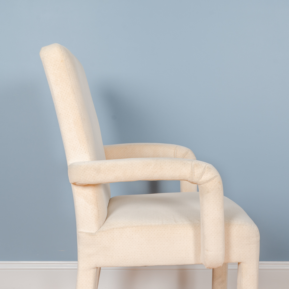 Set of Four Upholstered Parson's Style Chairs