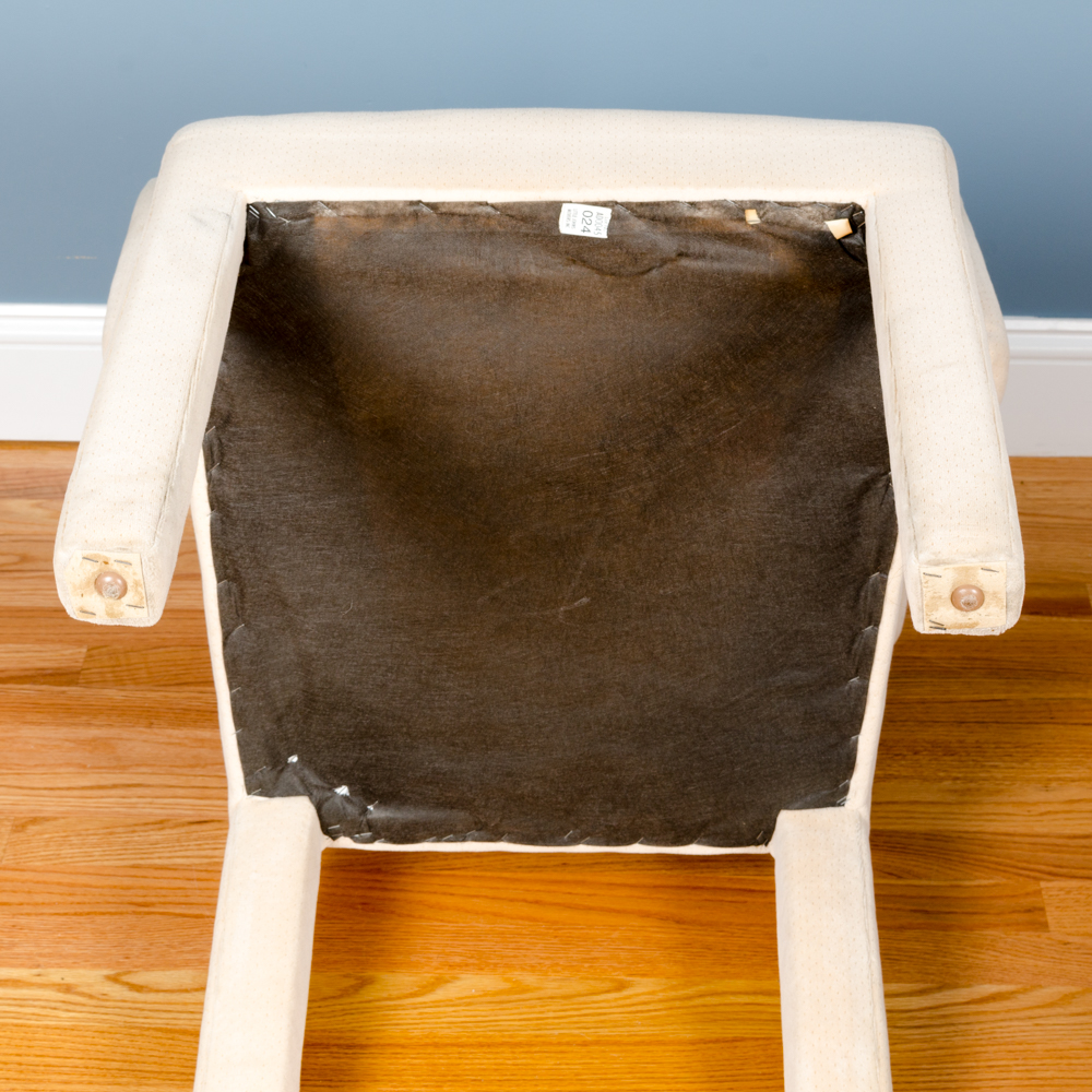 Set of Four Upholstered Parson's Style Chairs