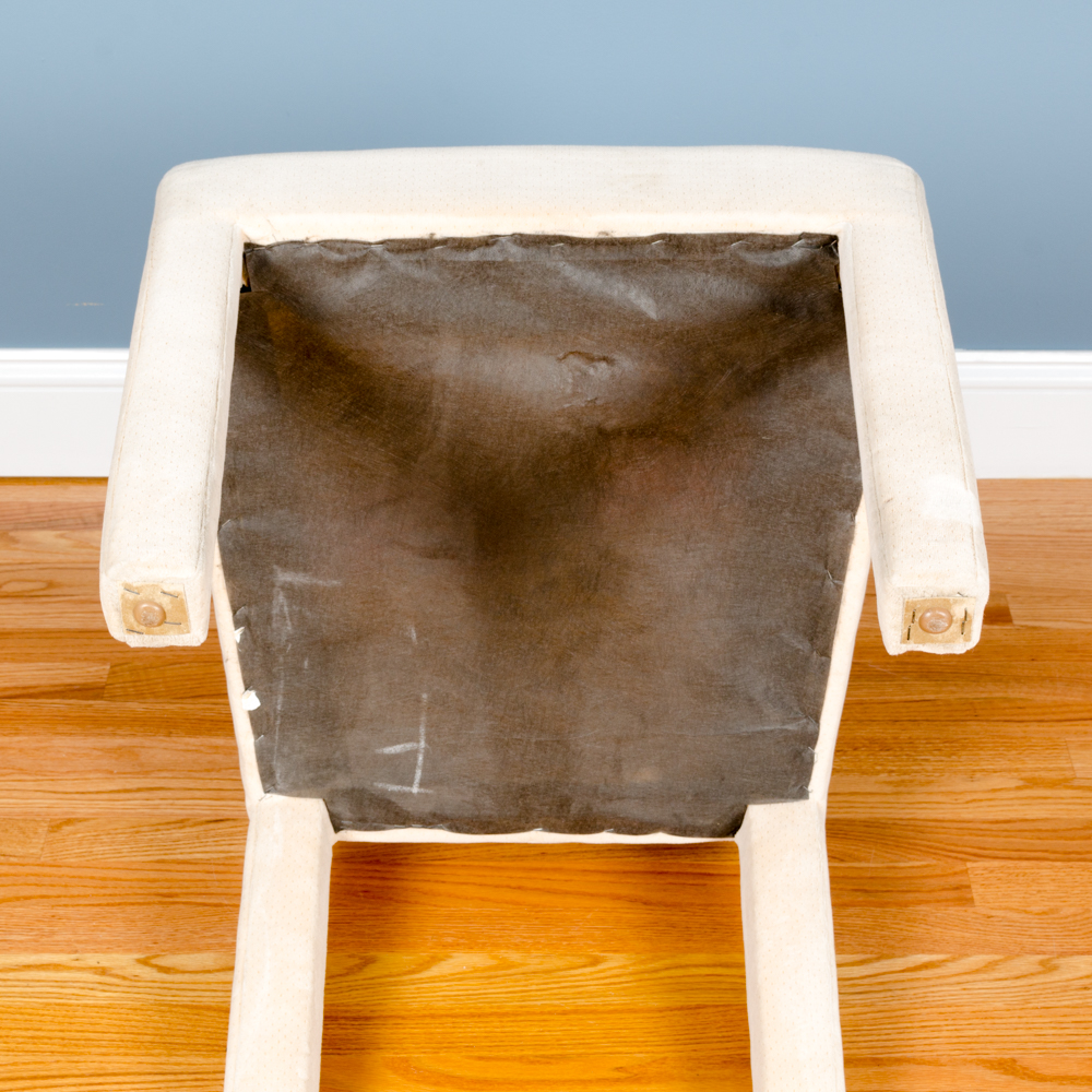 Set of Four Upholstered Parson's Style Chairs