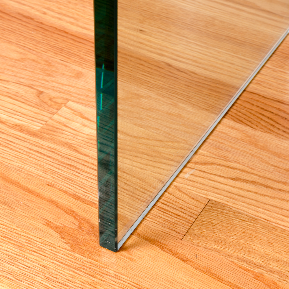 Vintage Glass Console Table