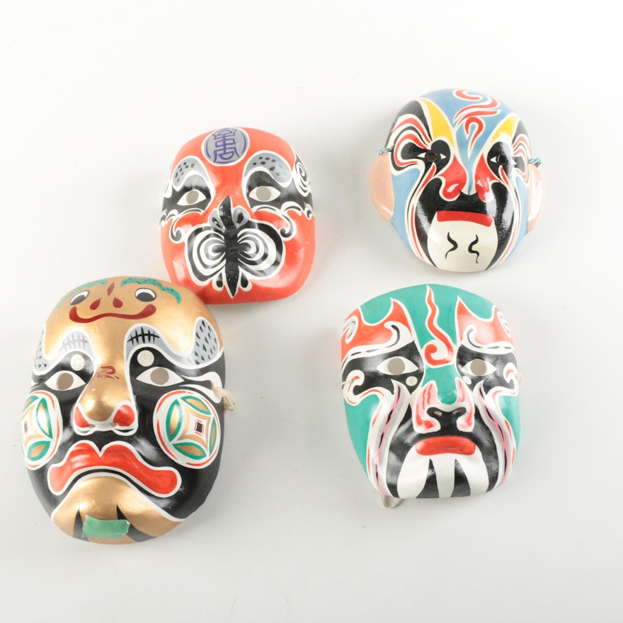 Japanese Paper Mache Masks