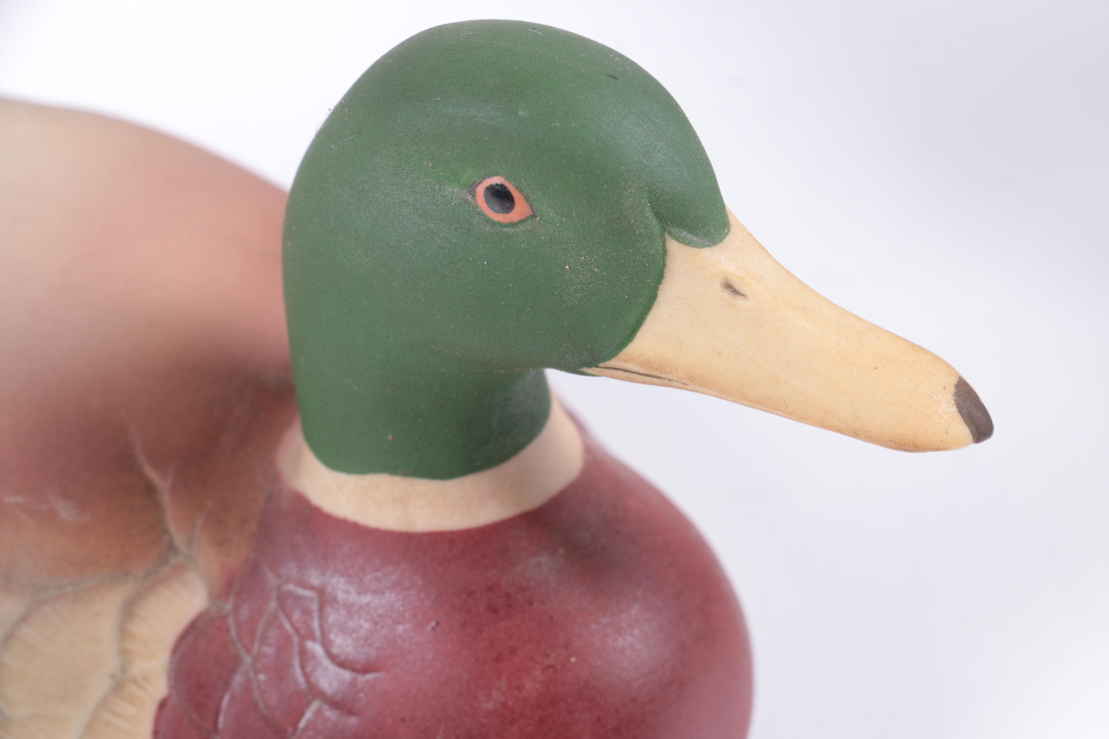 Hand-Carved Wooden Duck Decoys and Sculptures