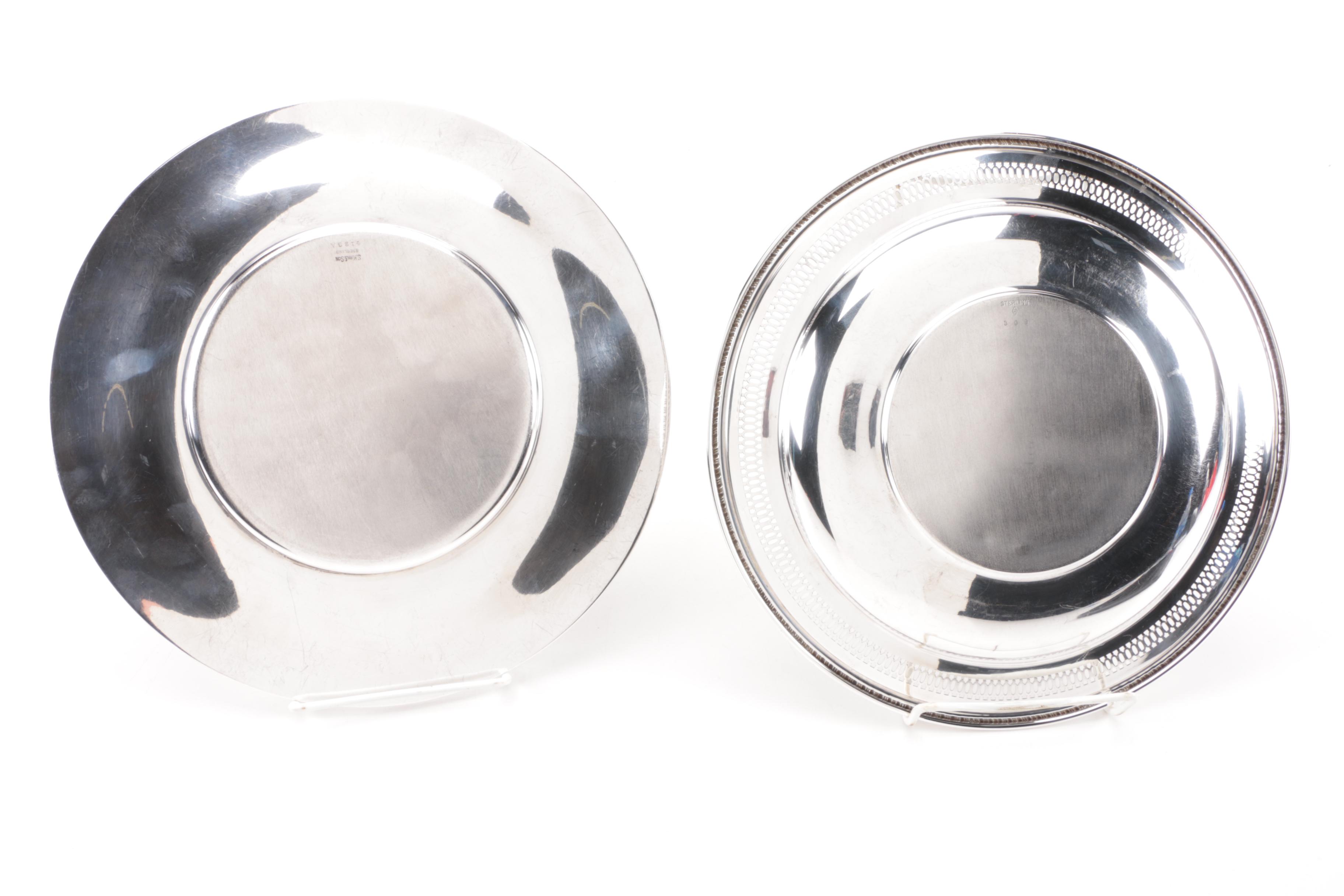 S. Kirk & Son Sterling Silver Wide Rimmed Plate with Pierced Edge Plate