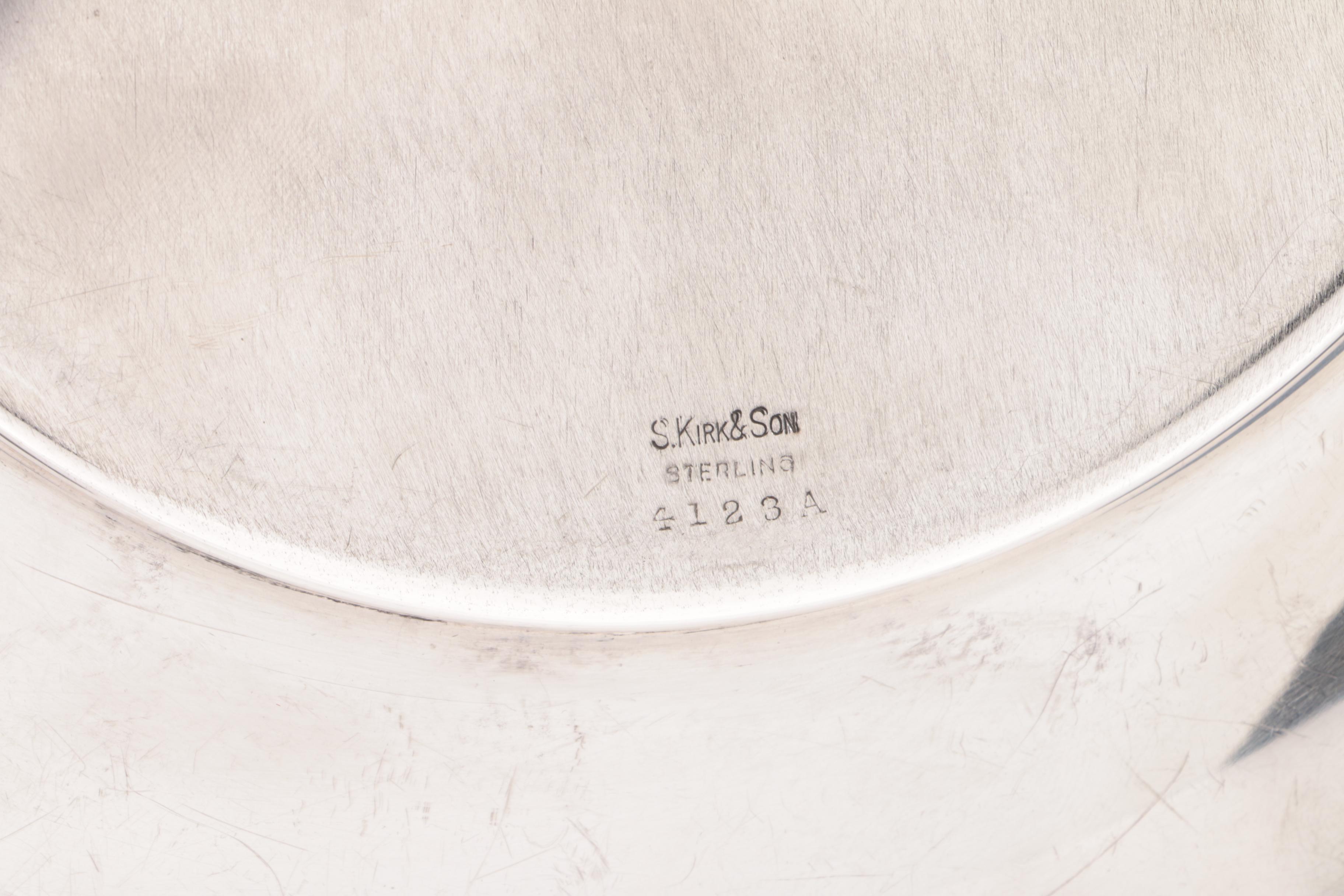 S. Kirk & Son Sterling Silver Wide Rimmed Plate with Pierced Edge Plate