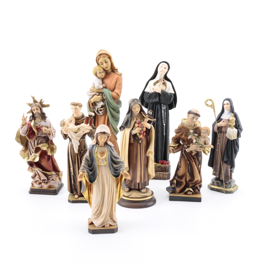 Collection of Catholic Figurines