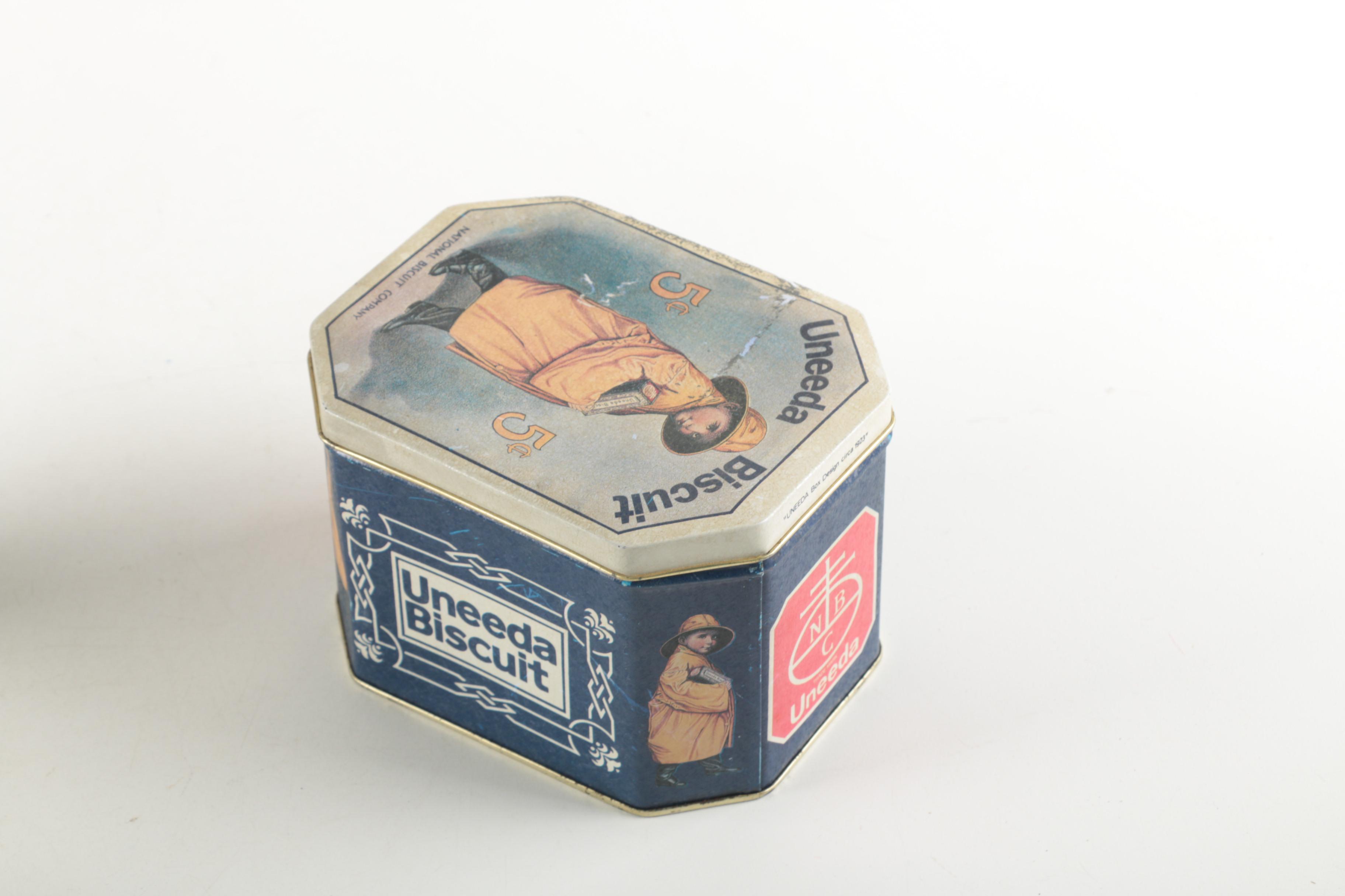 Homco Yorkshire Terrier Figurines and Vintage Tin