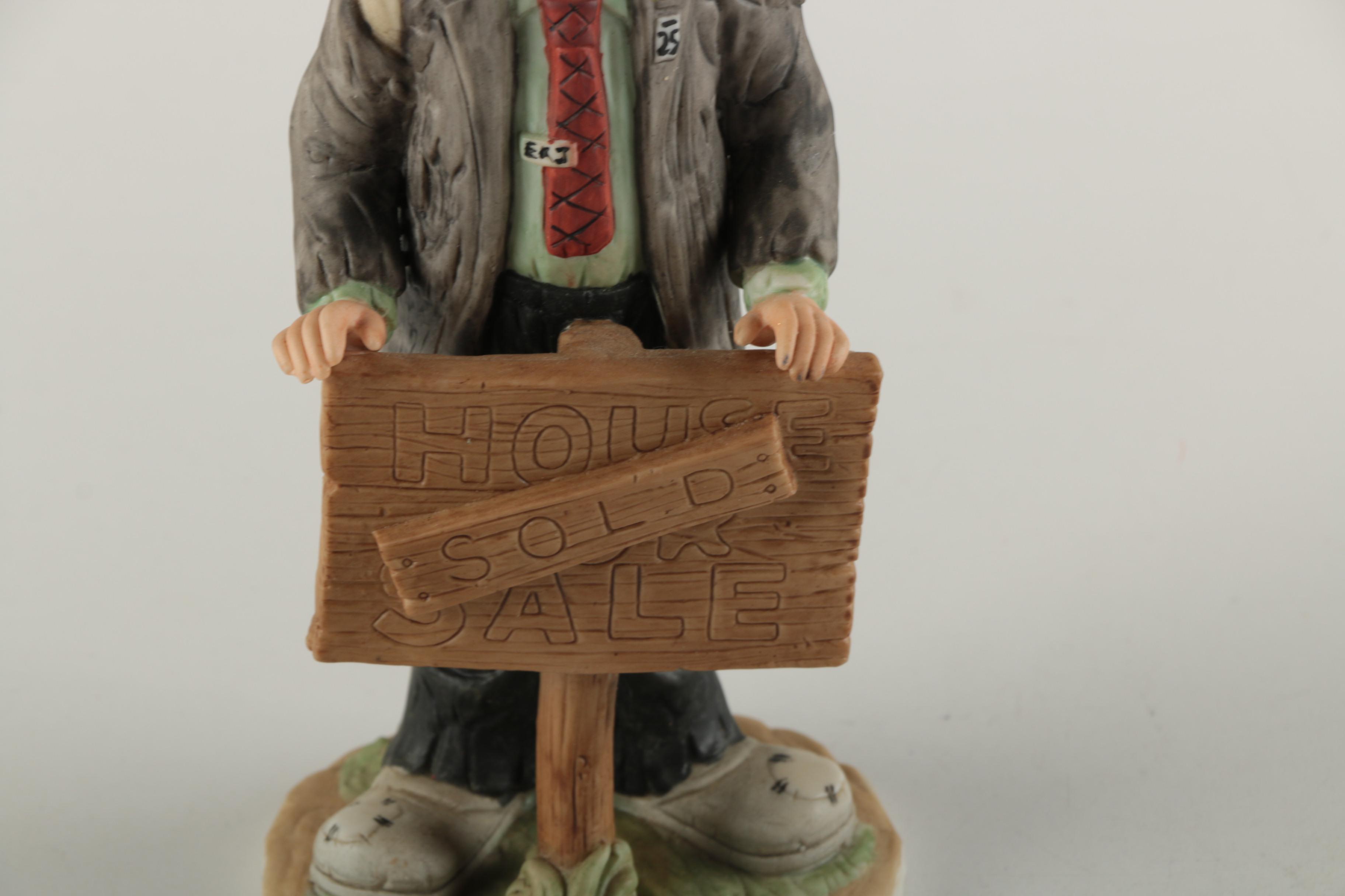 Homco Yorkshire Terrier Figurines and Vintage Tin