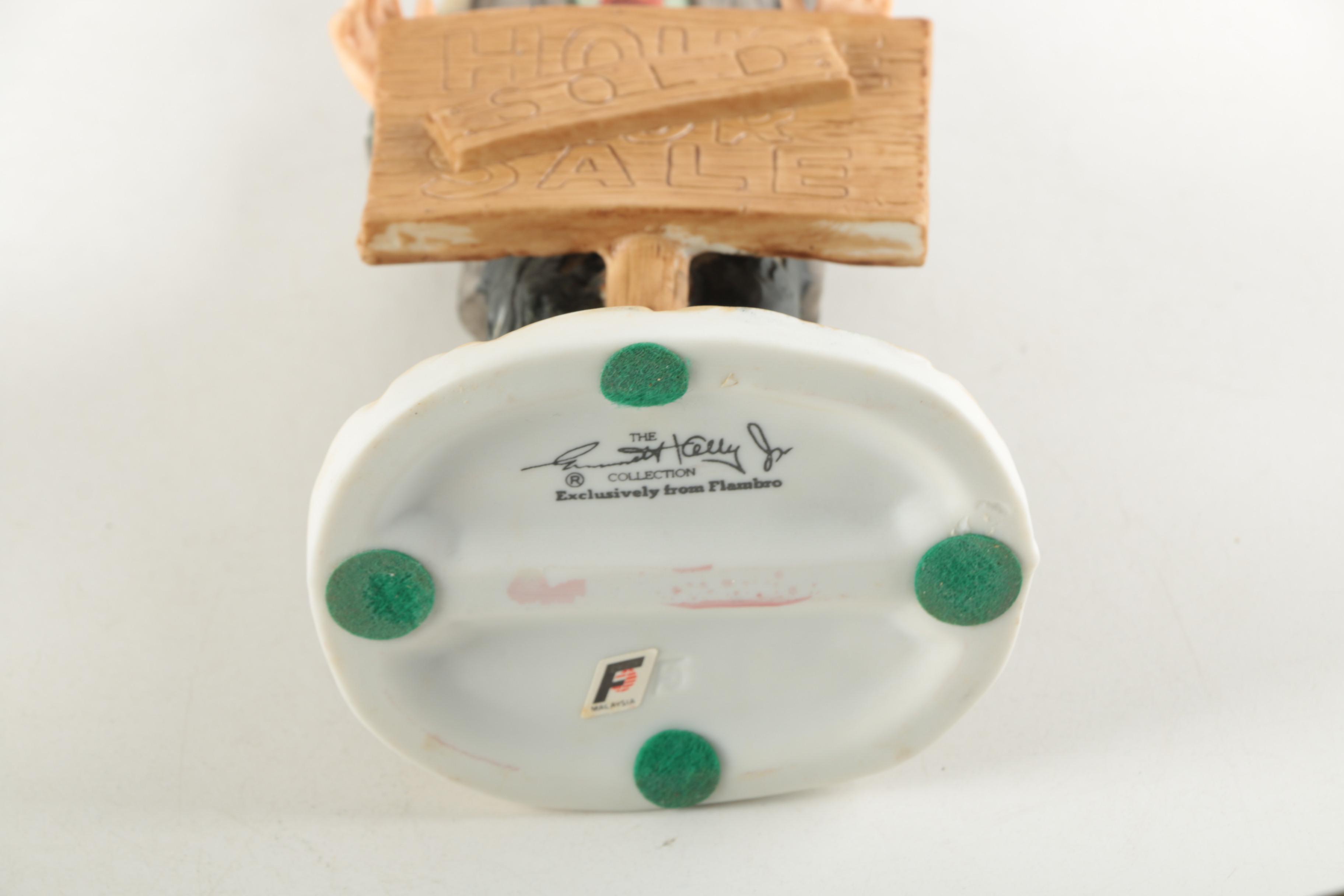 Homco Yorkshire Terrier Figurines and Vintage Tin