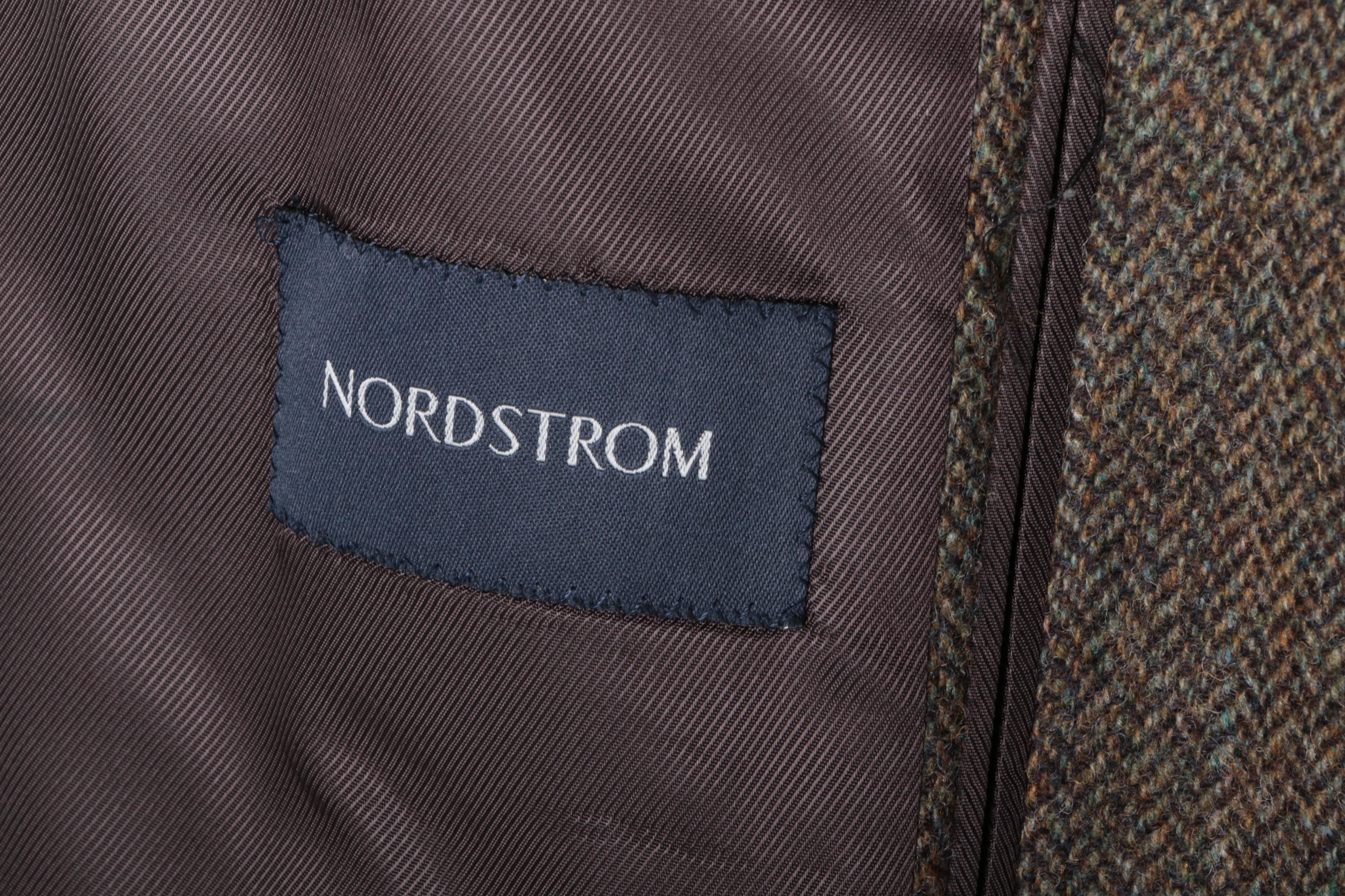 Men's Burberry London Herringbone Overcoat