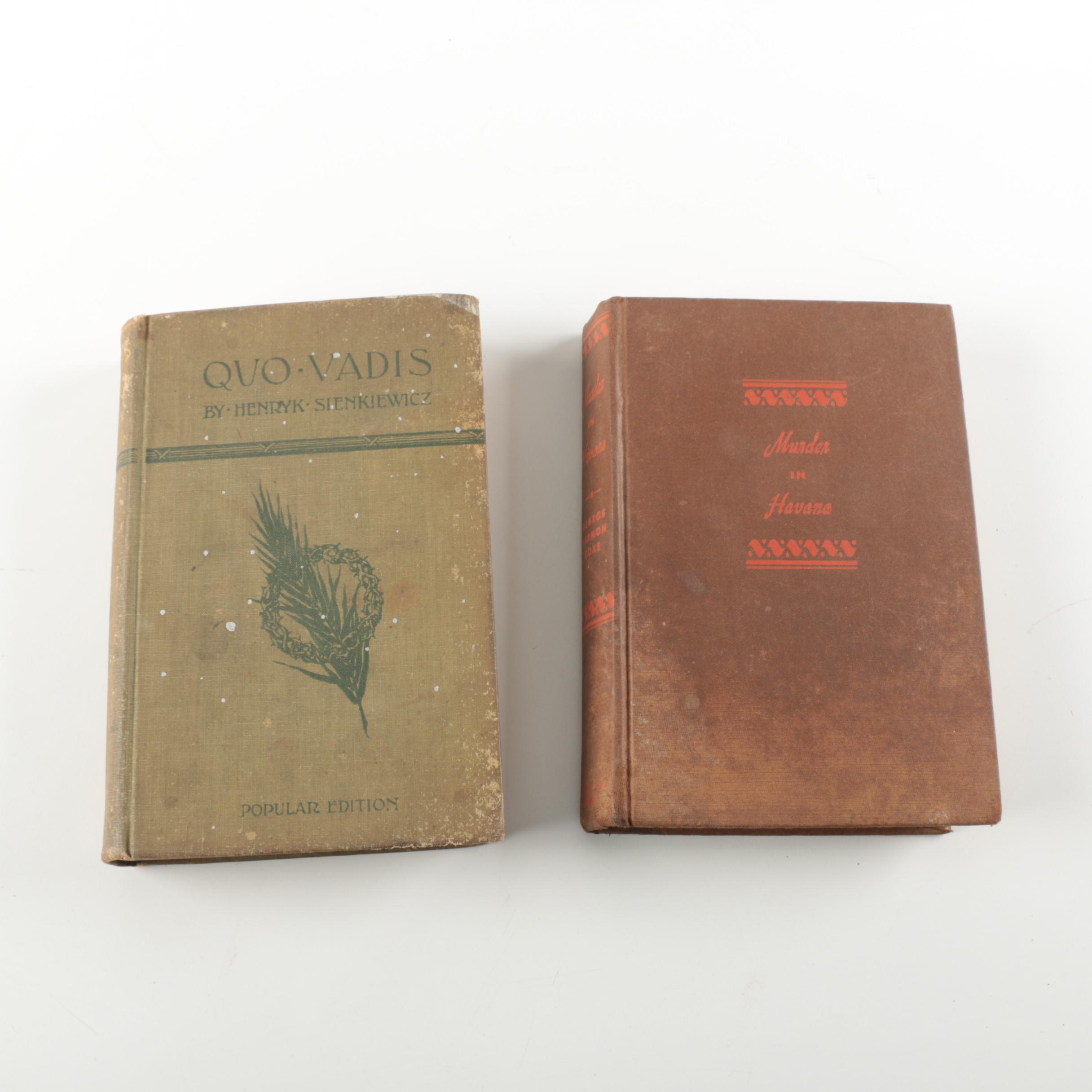 1943 "Murder in Havana" and 1898 "Quo Vadis"