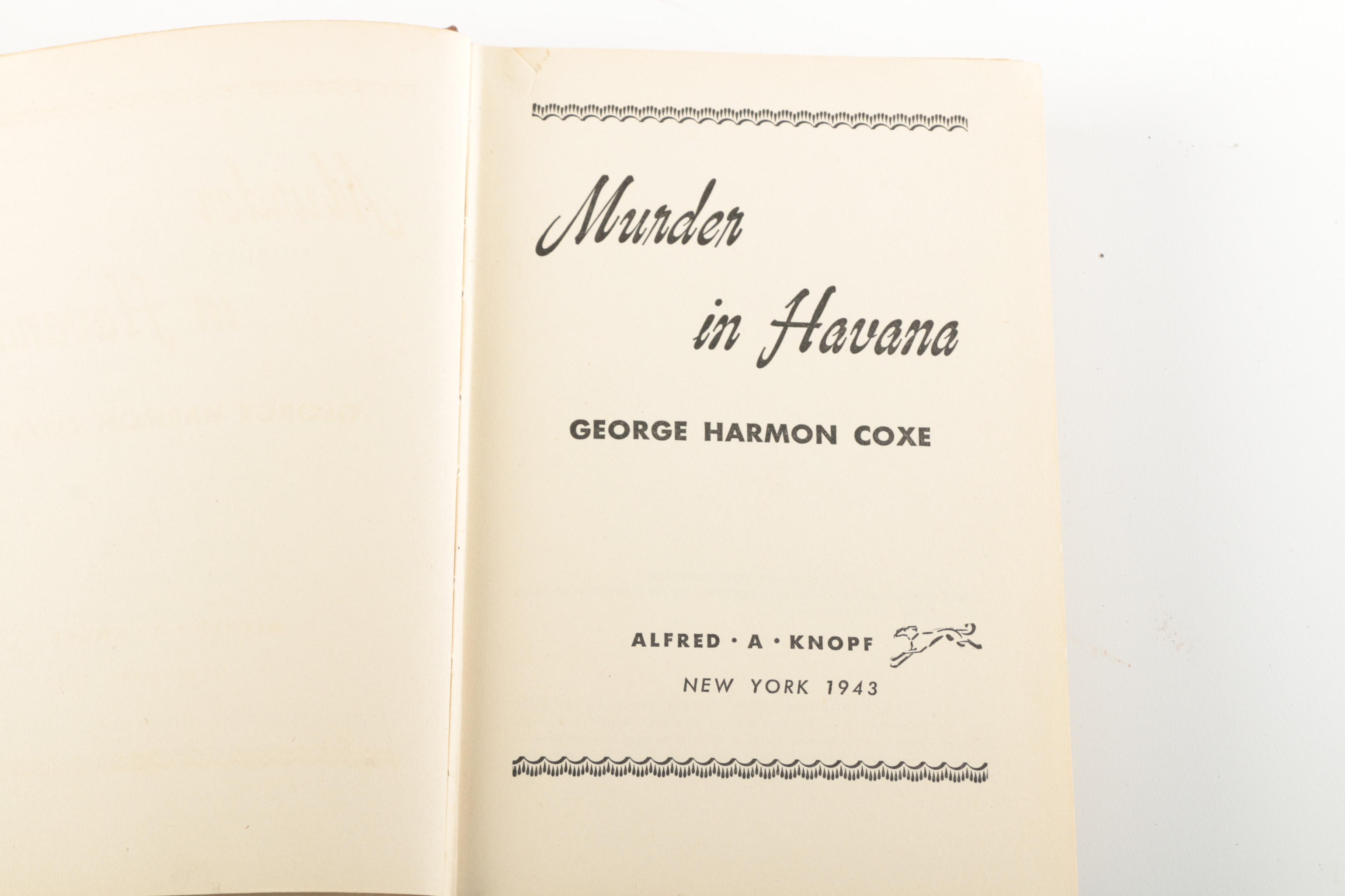 1943 "Murder in Havana" and 1898 "Quo Vadis"