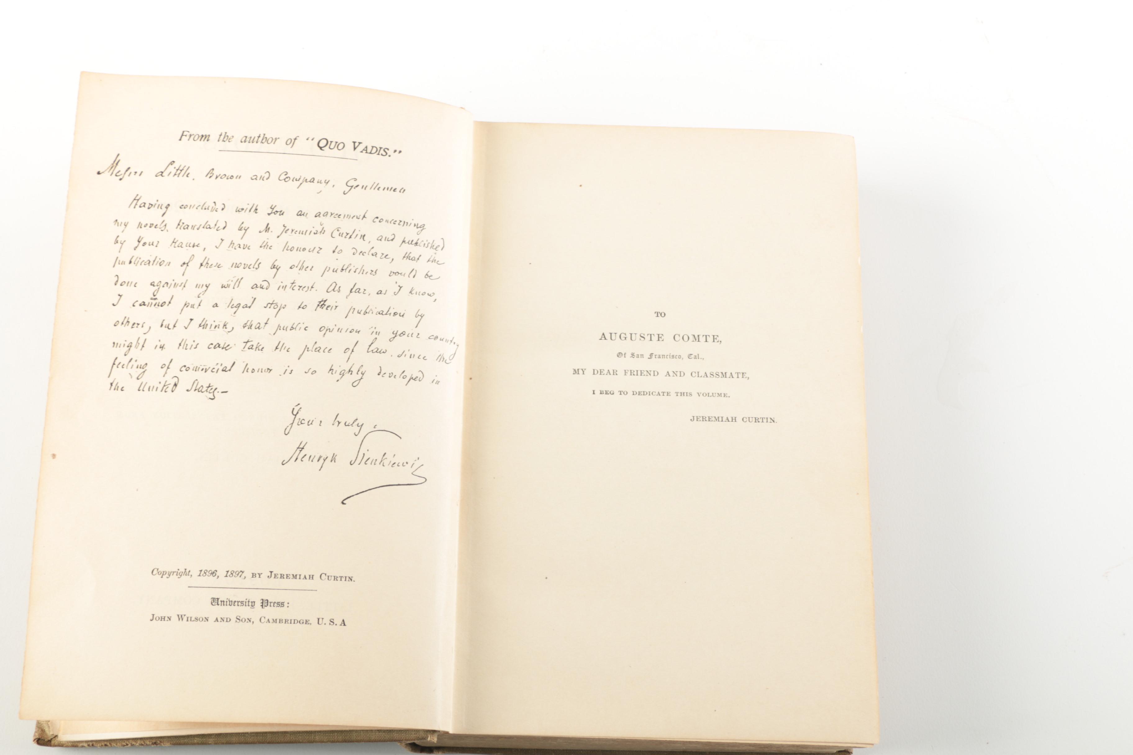 1943 "Murder in Havana" and 1898 "Quo Vadis"