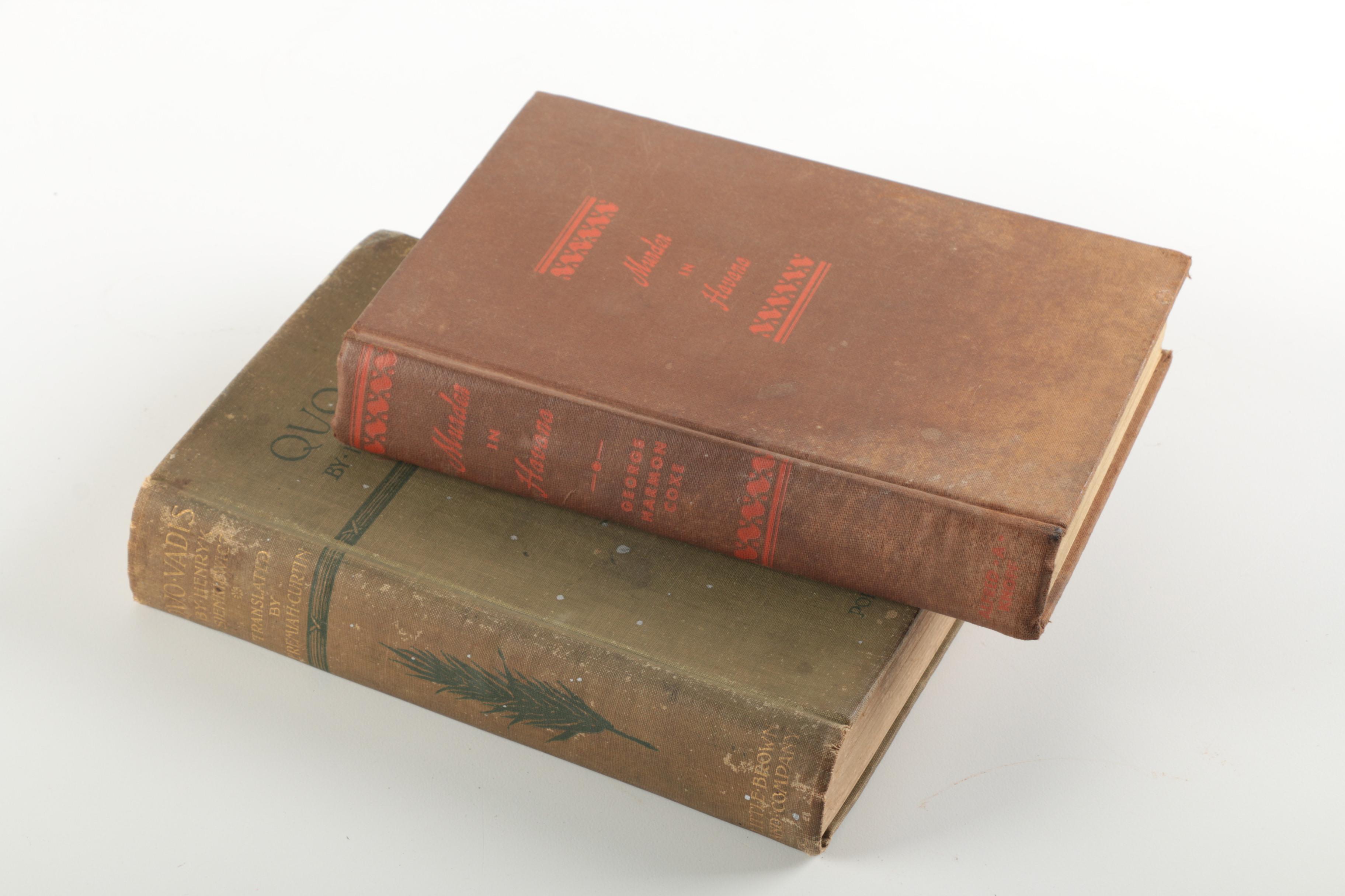 1943 "Murder in Havana" and 1898 "Quo Vadis"