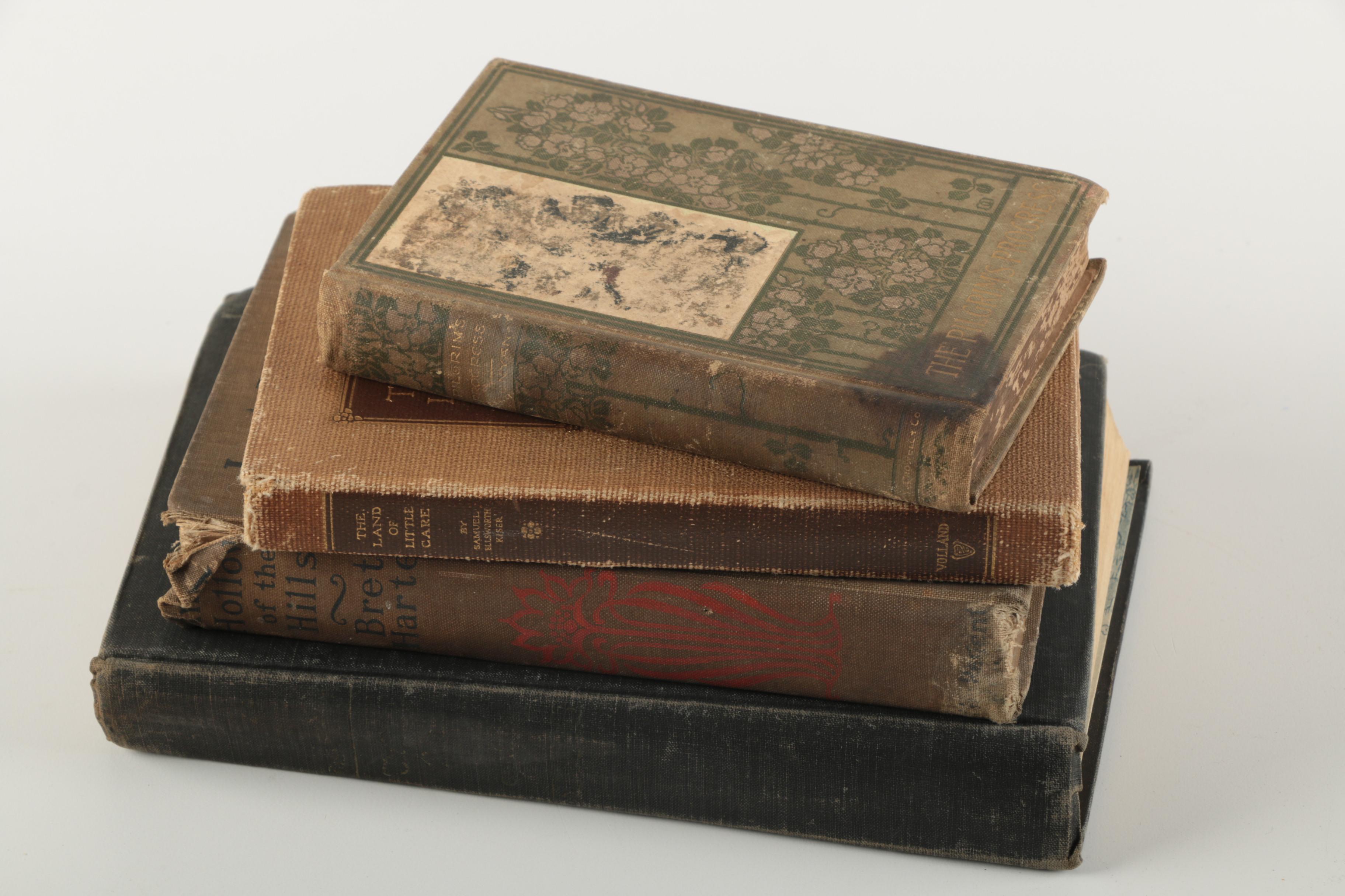 Assorted Antique and Vintage Hardcover Books