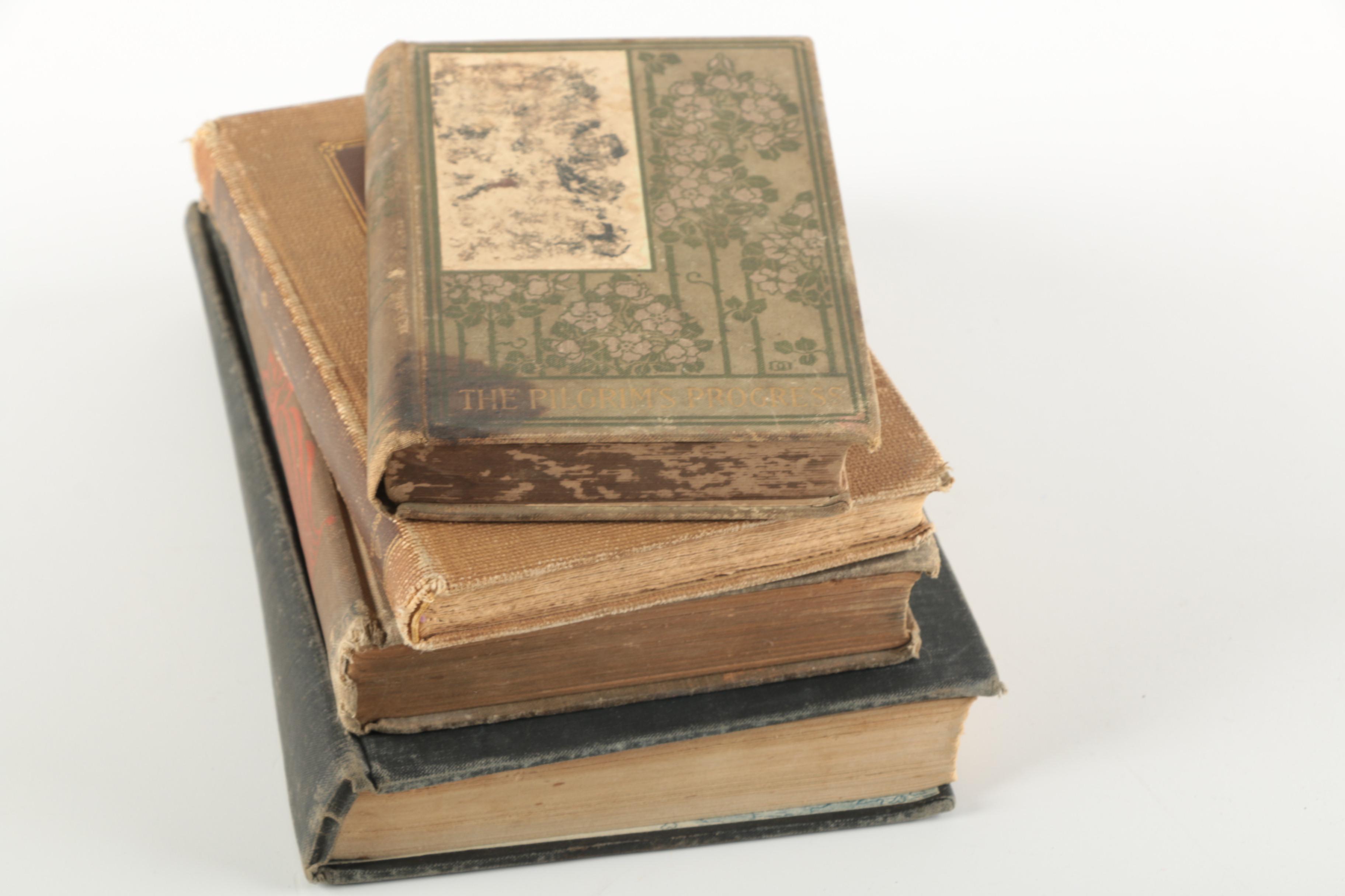 Assorted Antique and Vintage Hardcover Books