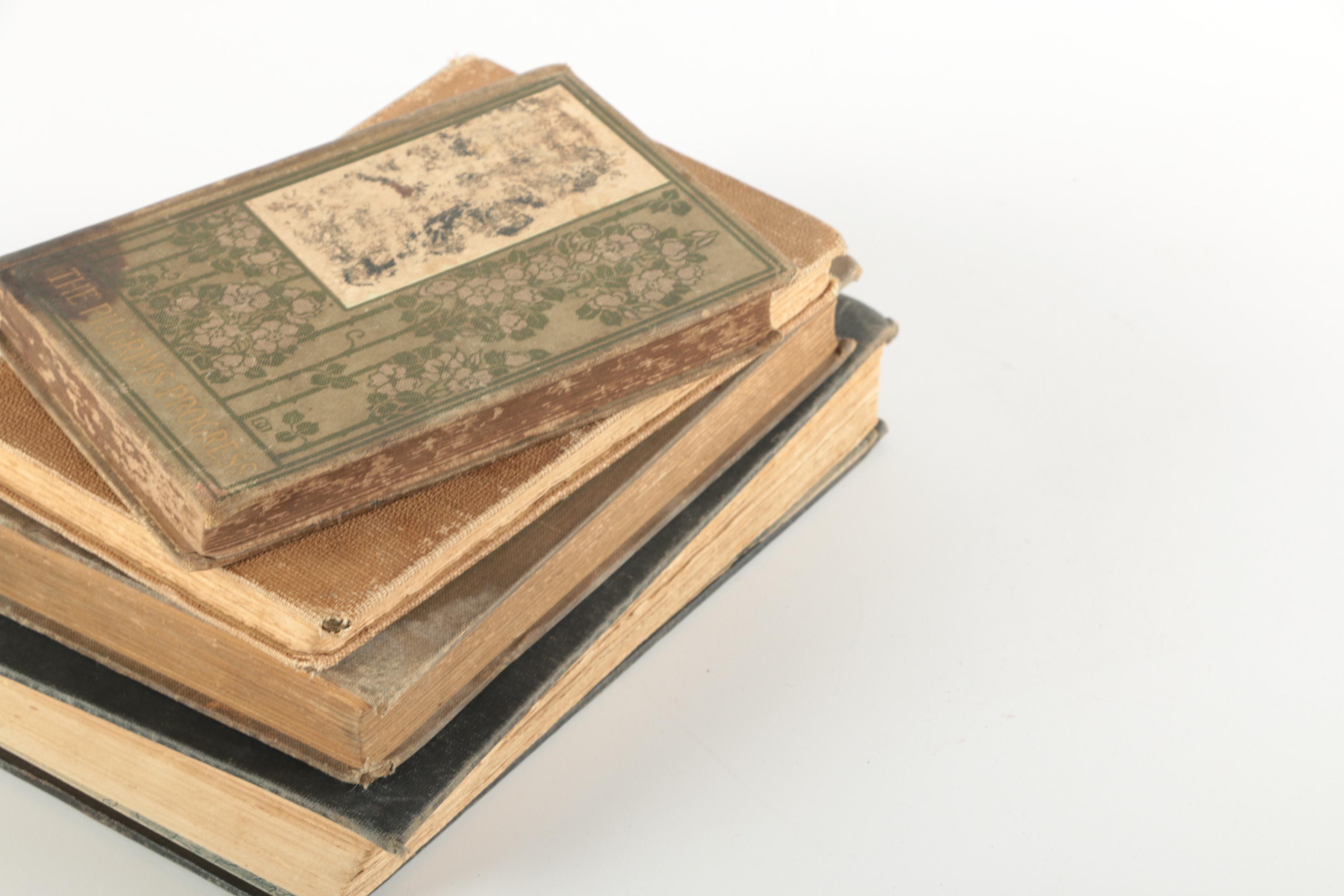 Assorted Antique and Vintage Hardcover Books