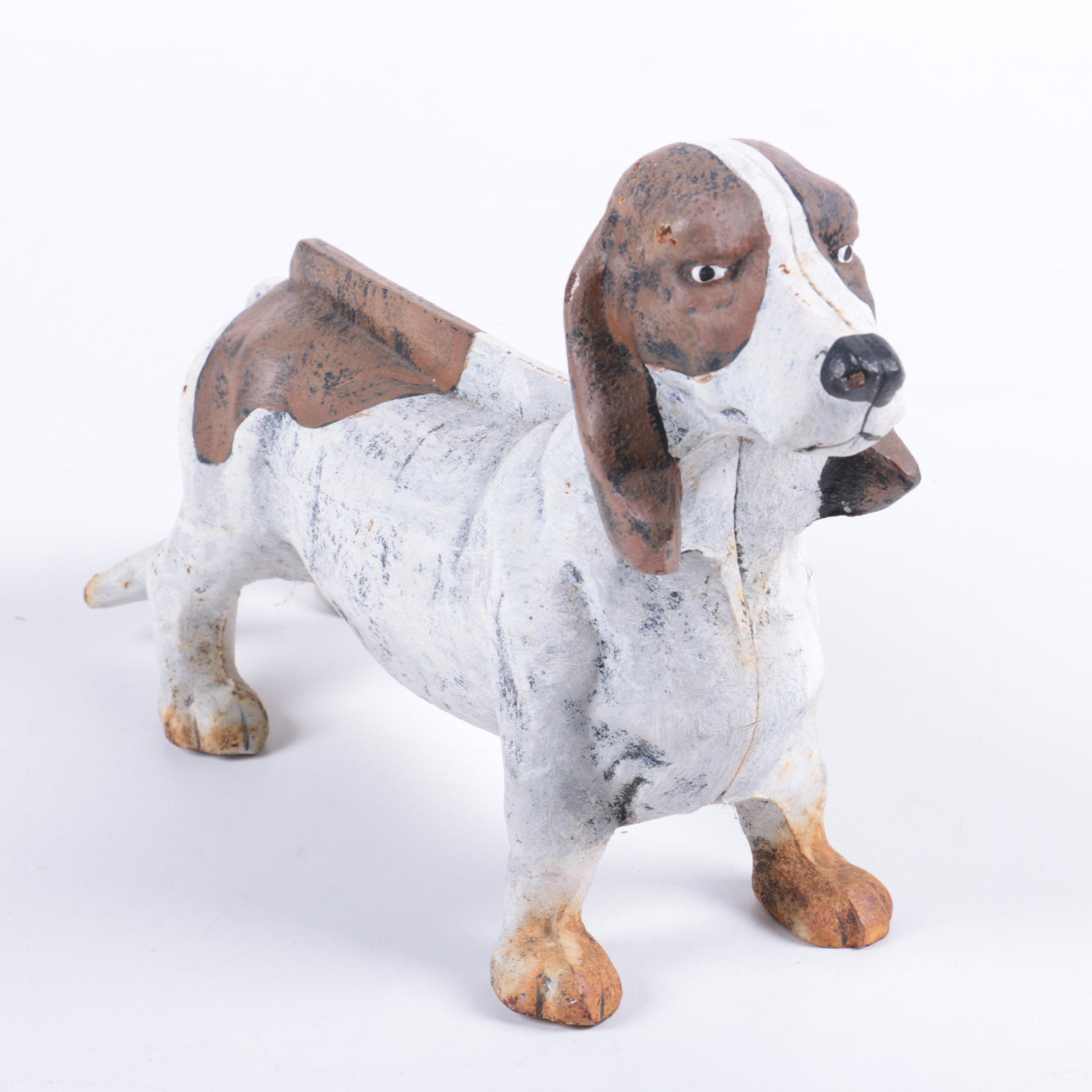 Vintage Cast Iron Dachshund Boot Scraper