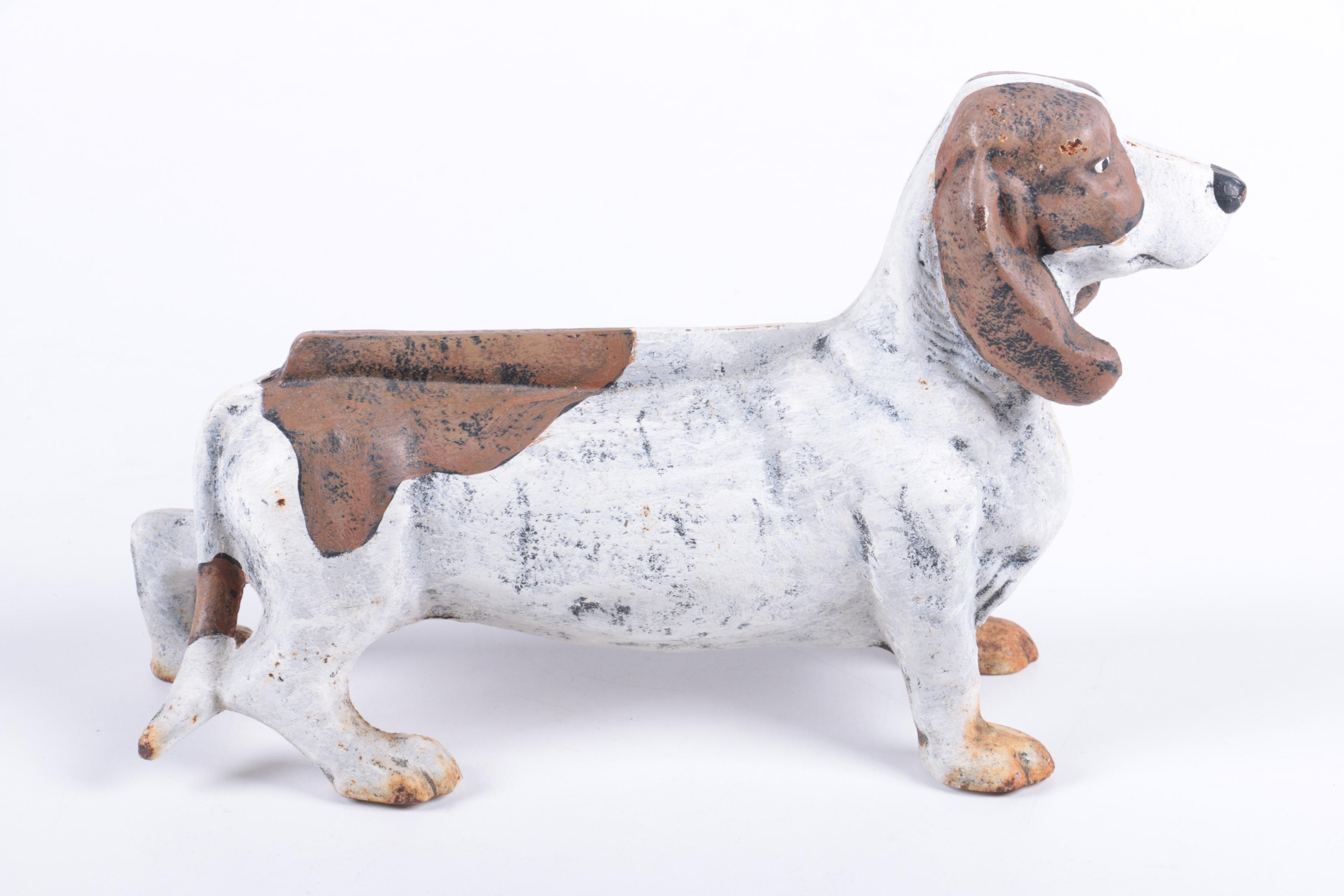 Vintage Cast Iron Dachshund Boot Scraper