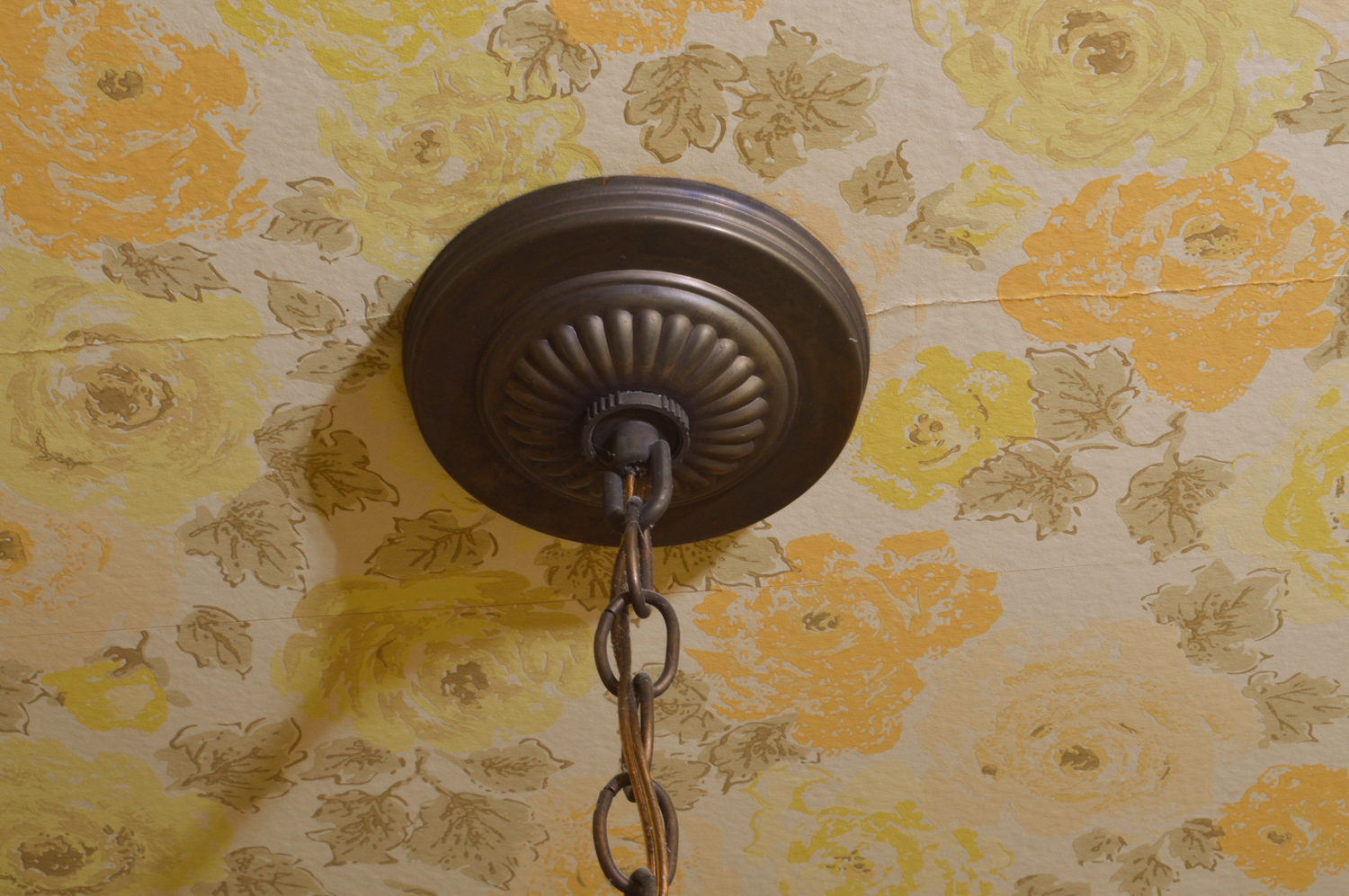 Vintage Slag Glass Tulip Swag Pendant Lights