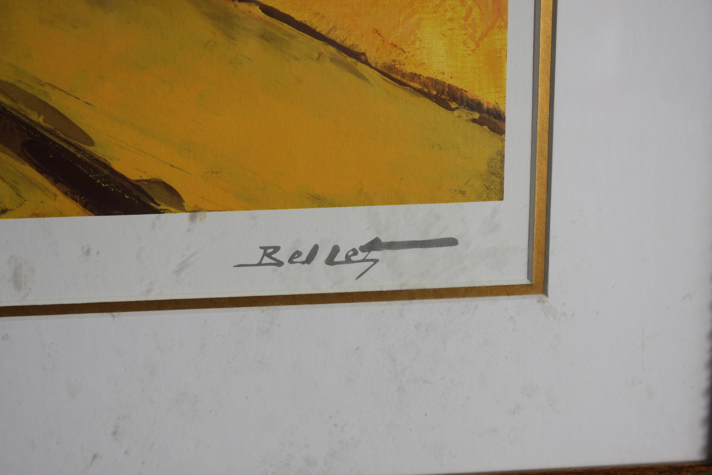 Seriolithograph on Paper After Emile Bellet's "D'or et de Rêve"