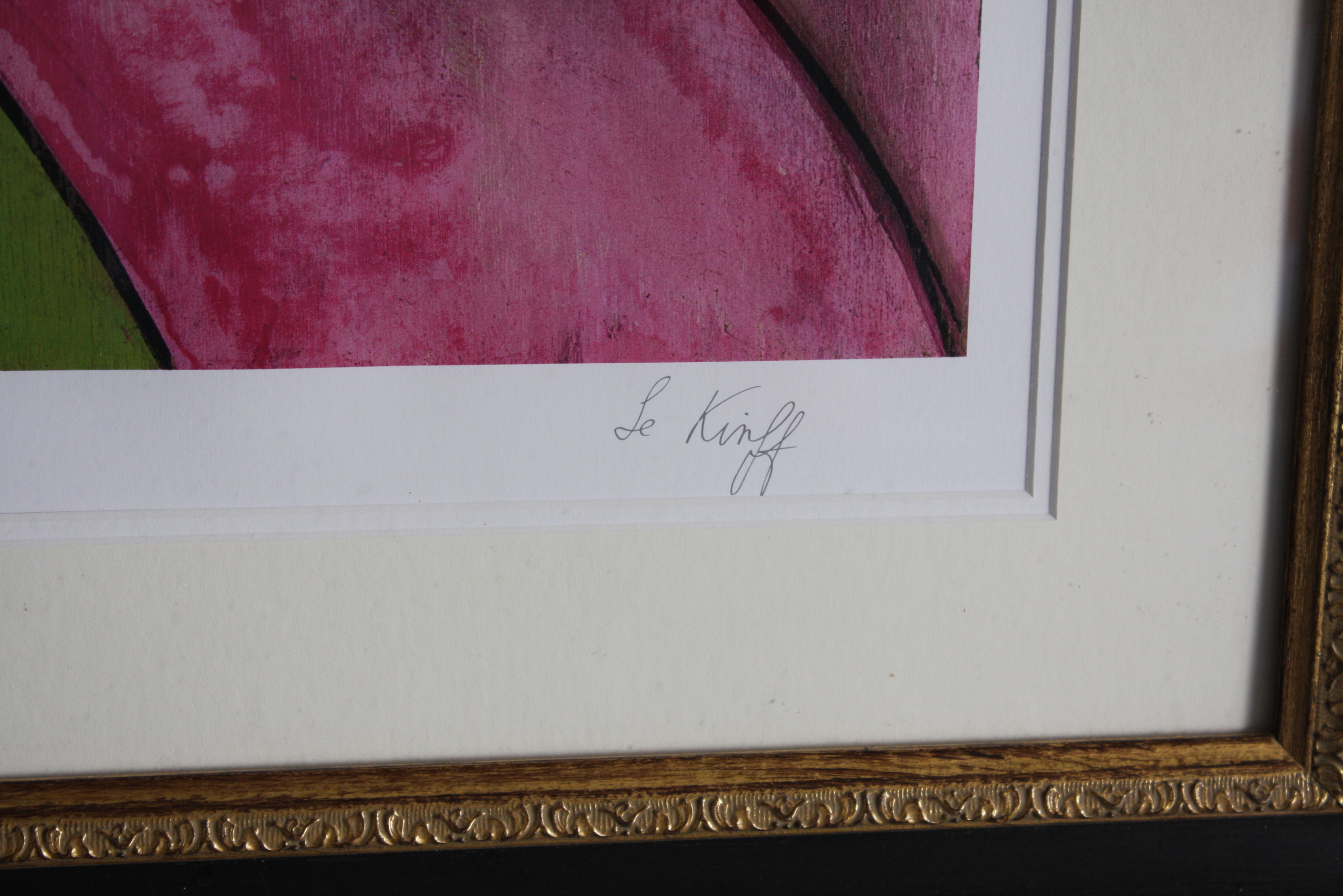 Seriolithograph Print on Paper After Linda Le Kinff's "Robe du Soir"