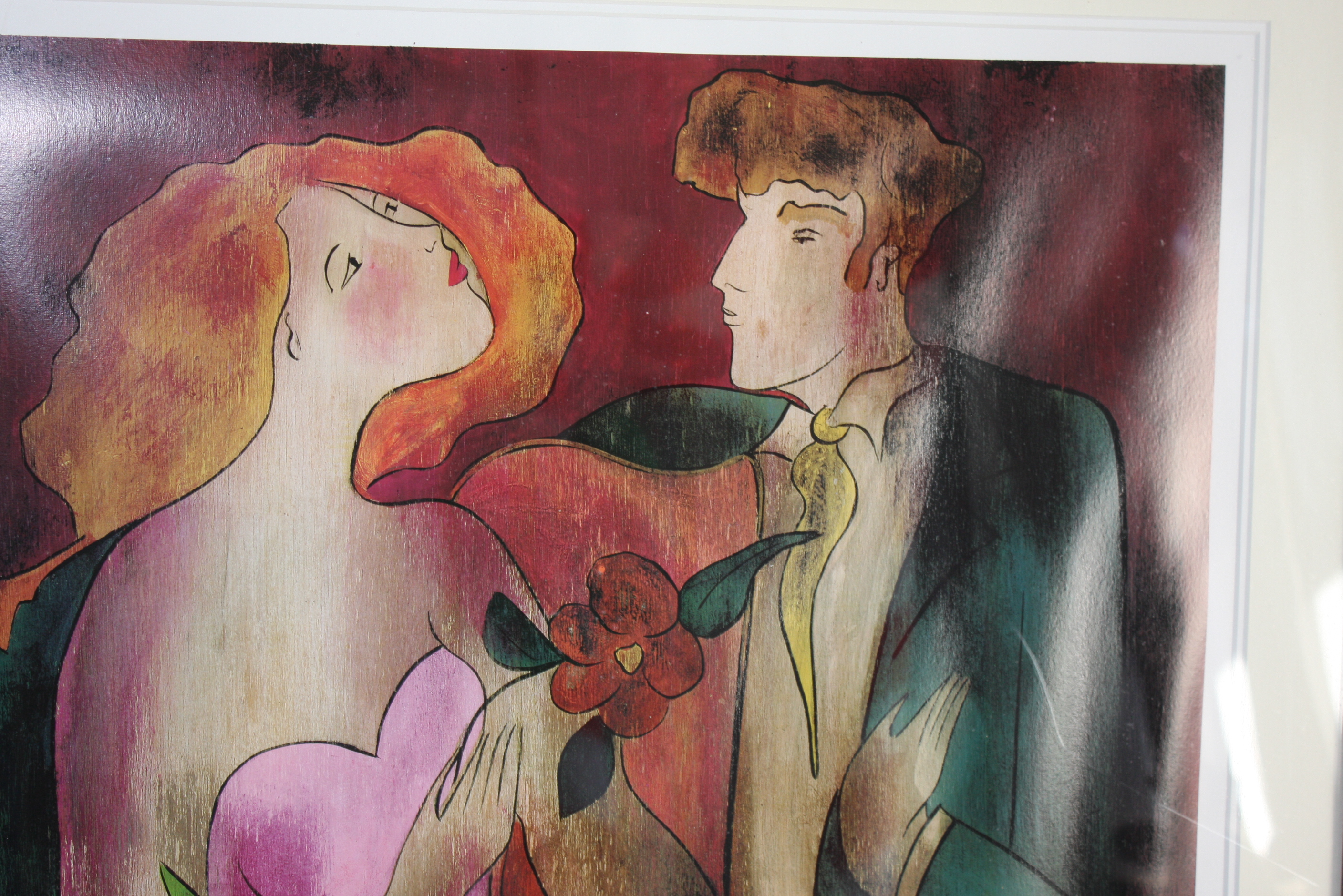 Seriolithograph Print on Paper After Linda Le Kinff's "Robe du Soir"