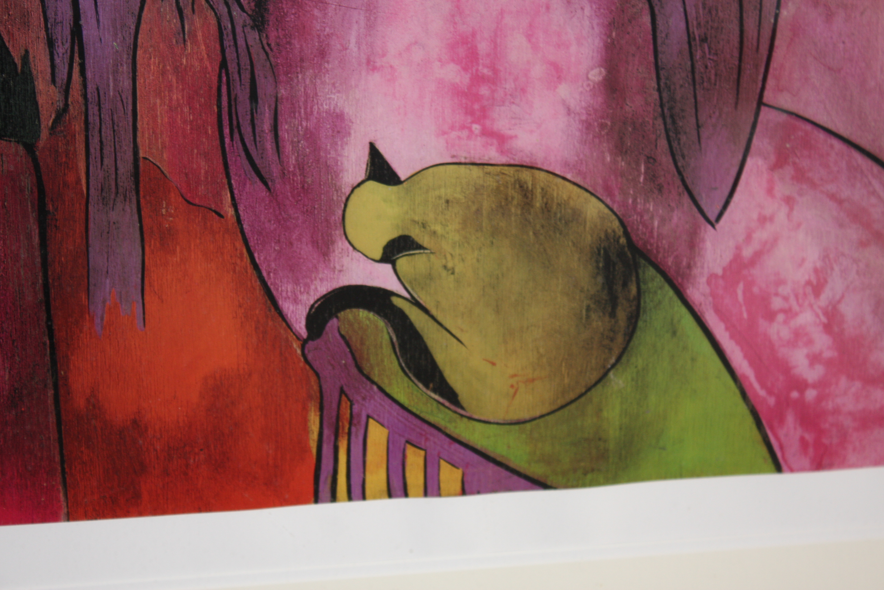 Seriolithograph Print on Paper After Linda Le Kinff's "Robe du Soir"